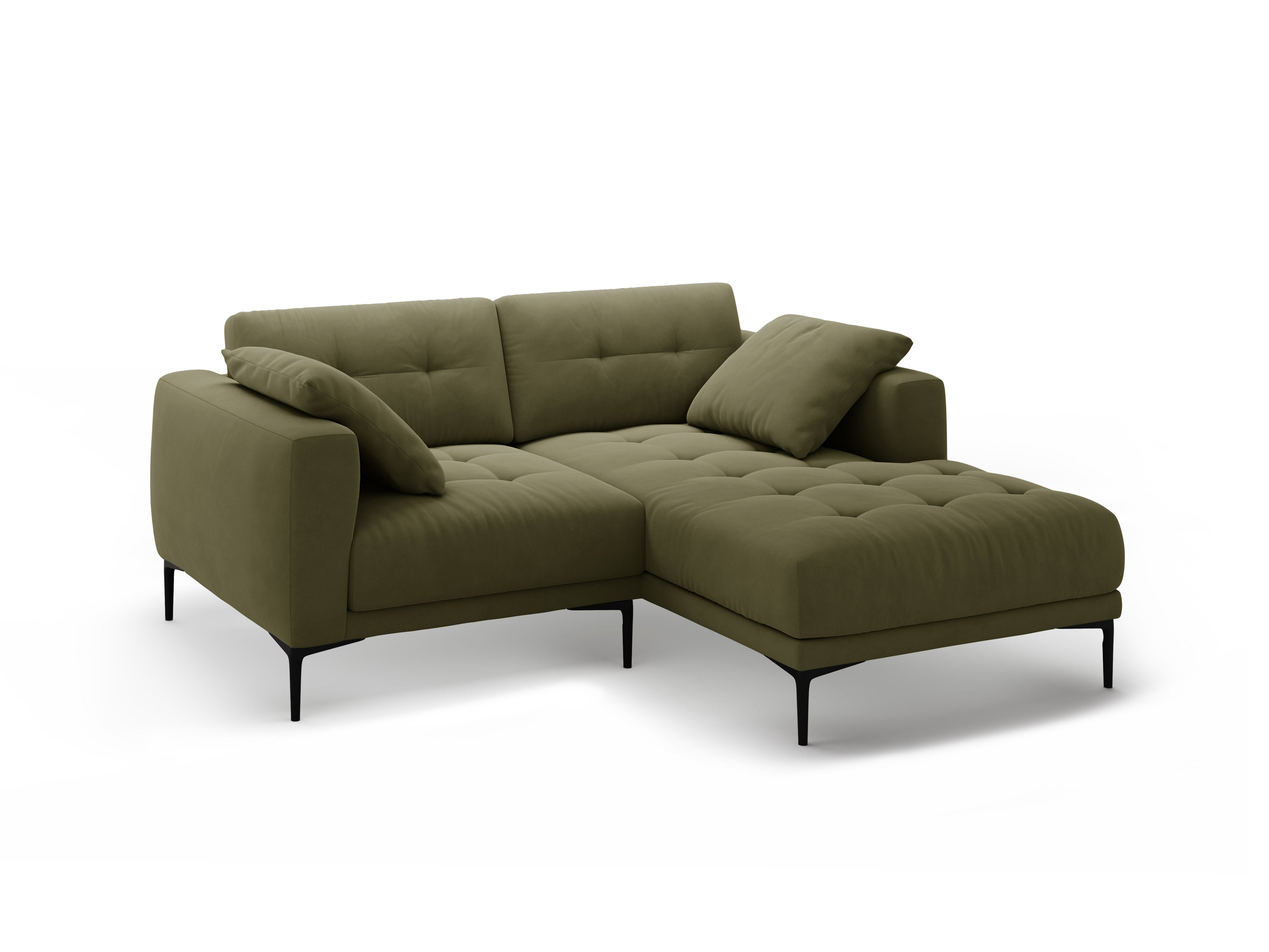 Eckgarnitur Bemy, 205x174cm, Material: Samt