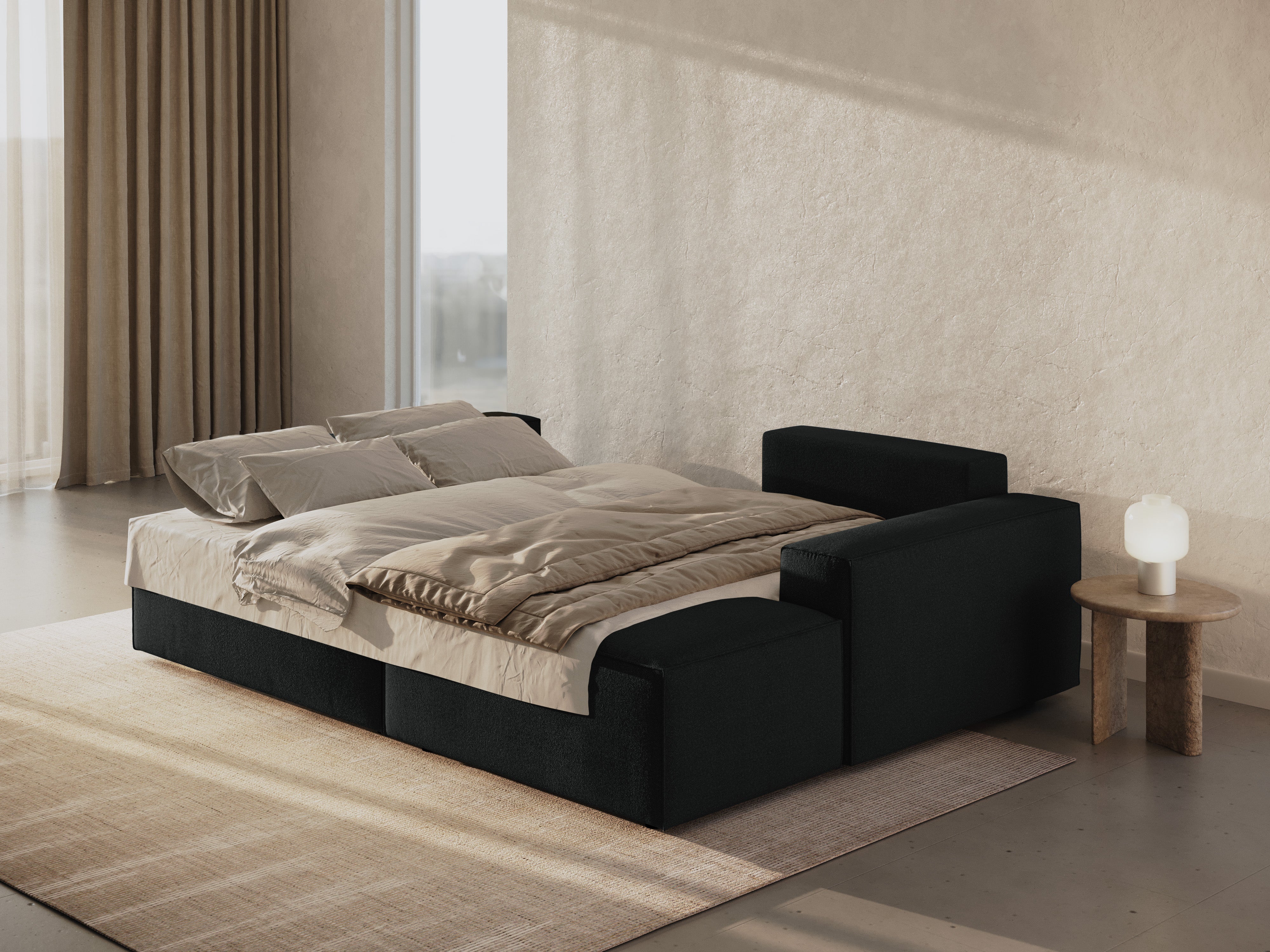 Ecksofa-Set Jodie, Material: Bouclé