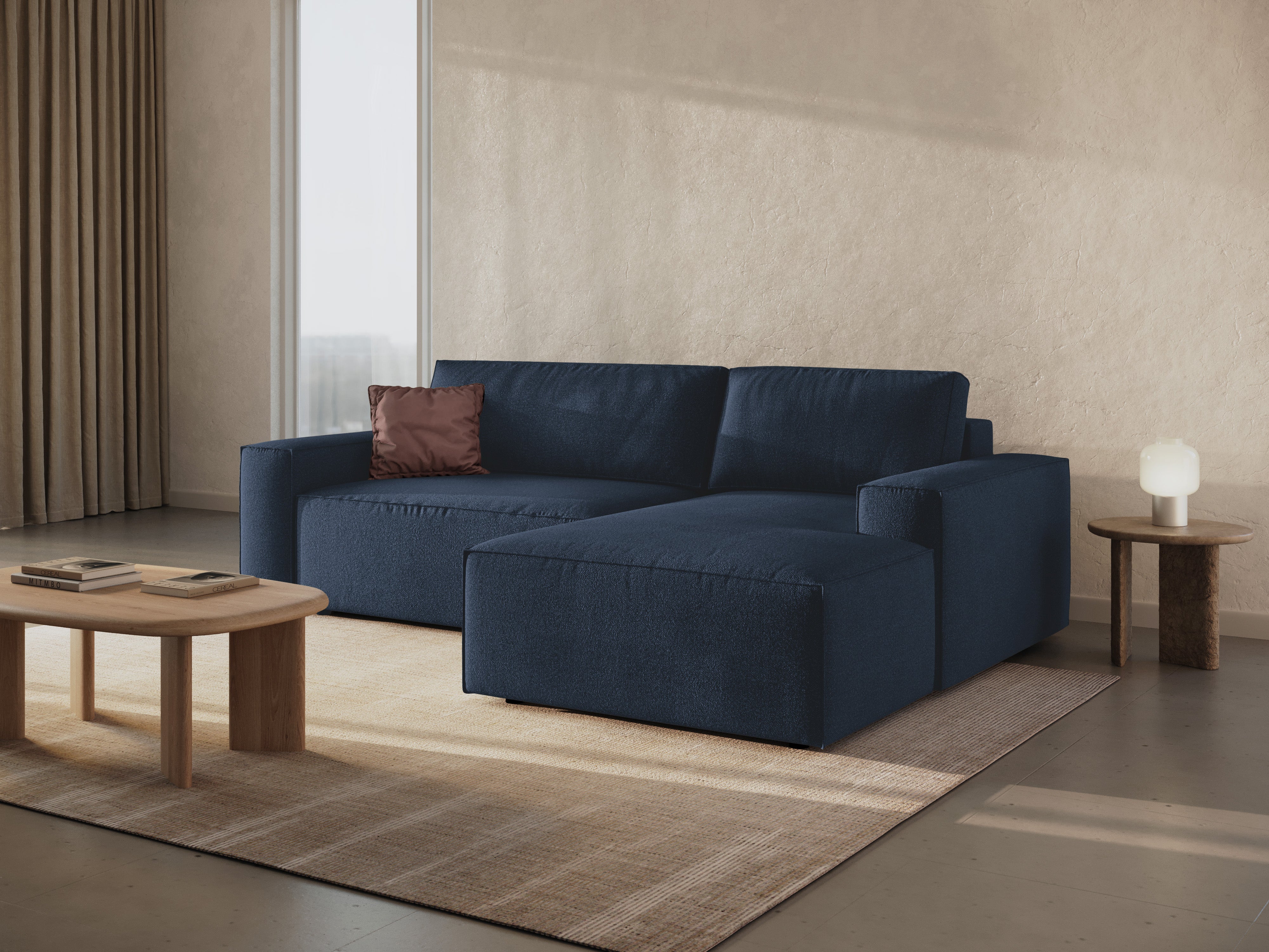 Ecksofa-Set Jodie, Material: Bouclé