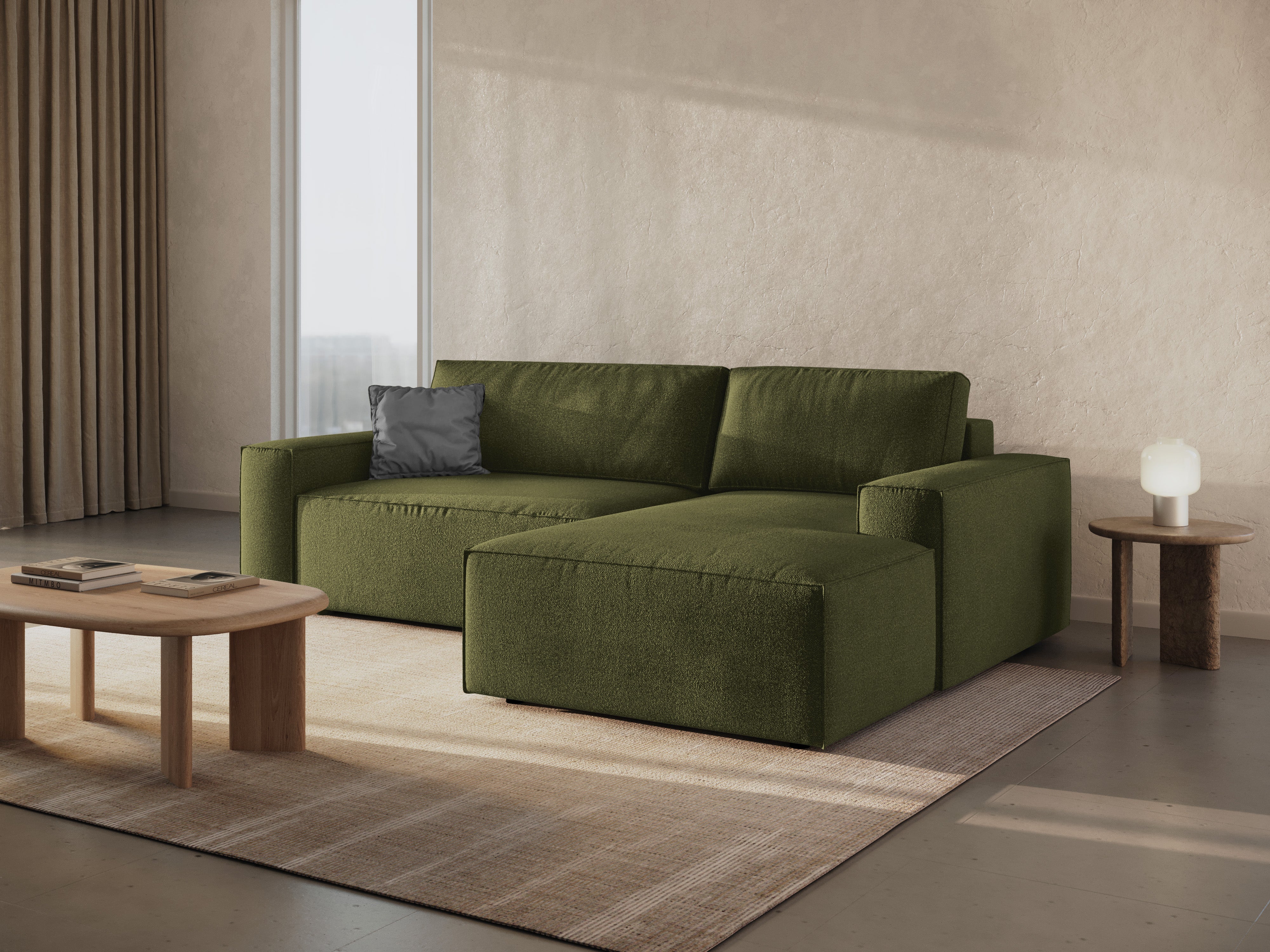 Ecksofa-Set Jodie, Material: Bouclé