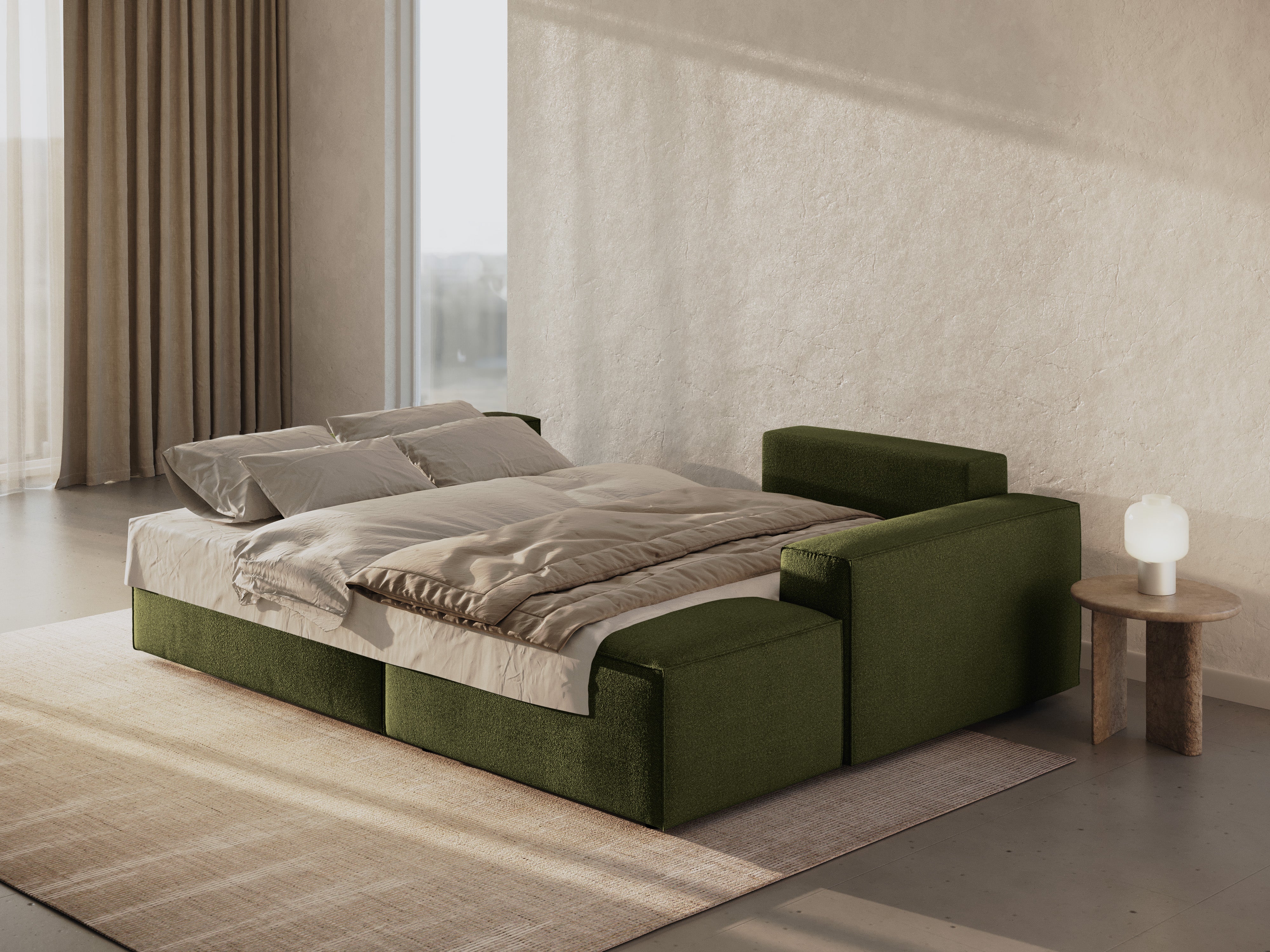 Ecksofa-Set Jodie, Material: Bouclé