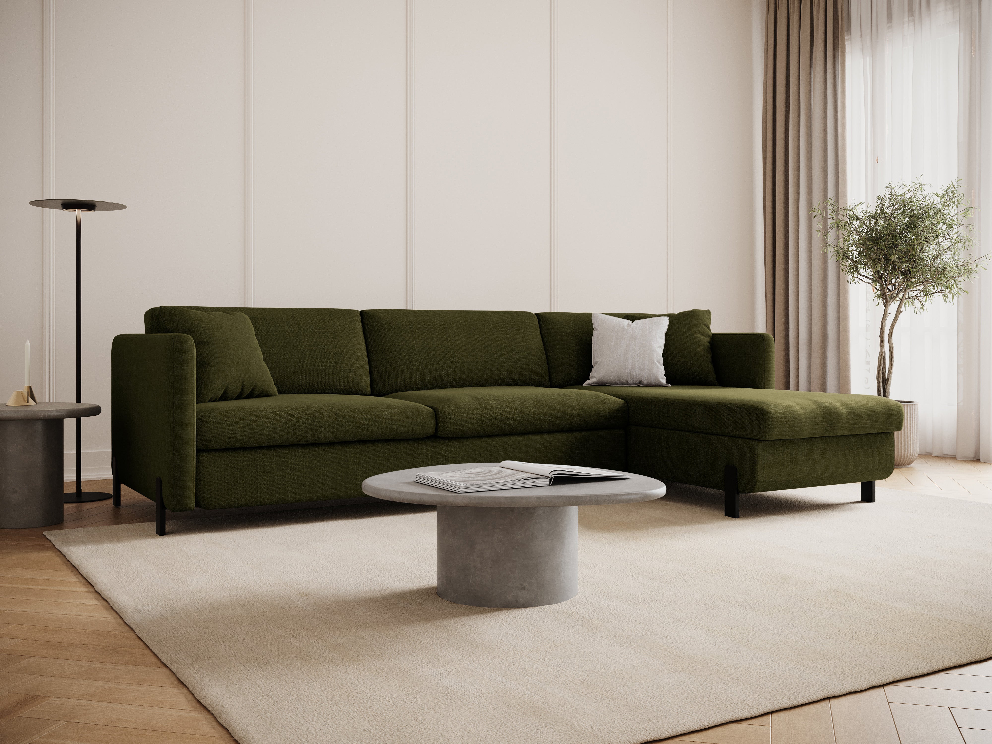 Ecksofa Gloria 280x170cm, Material: Strukturstoff