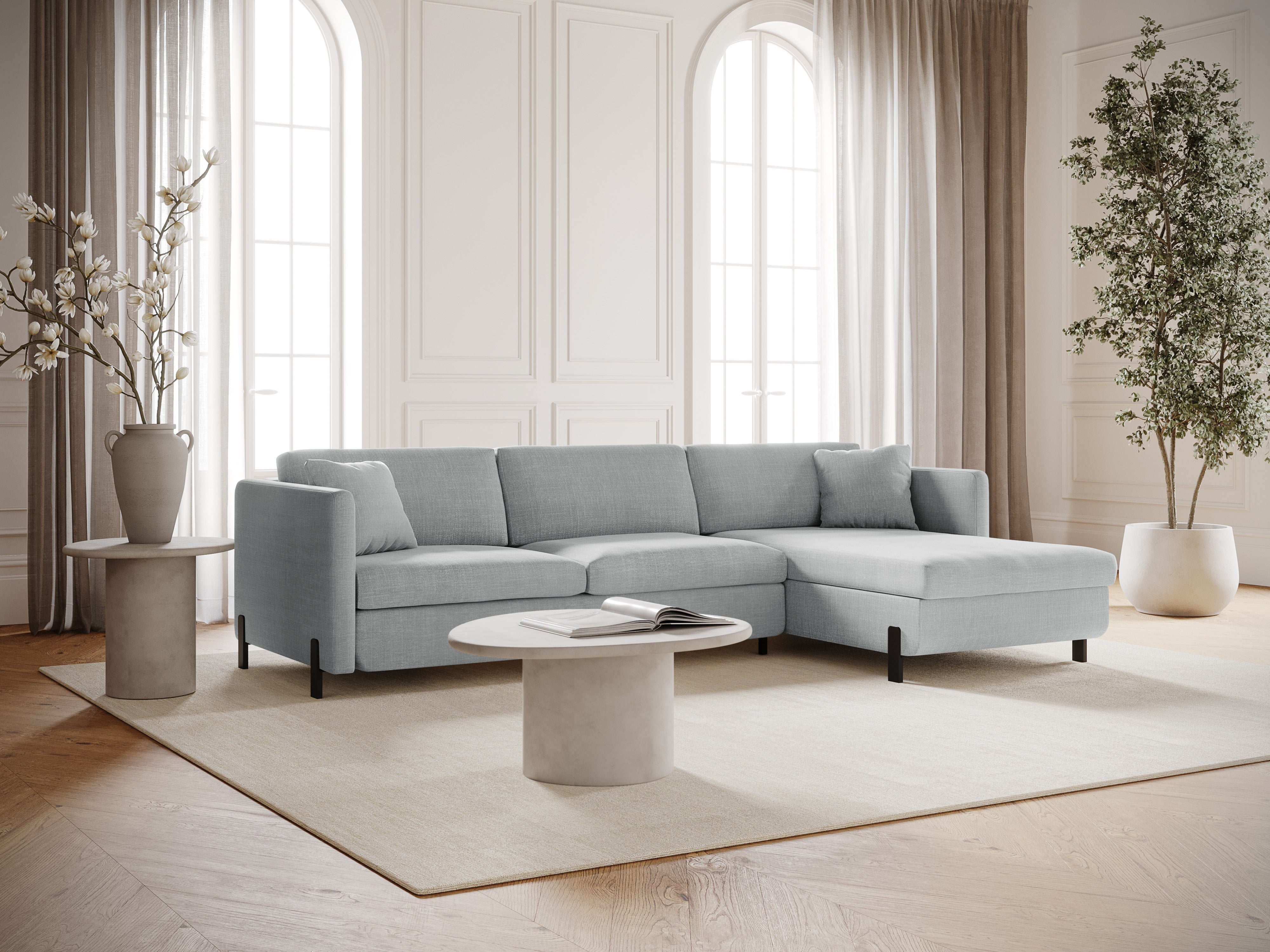Ecksofa Gloria 280x170cm, Material: Strukturstoff