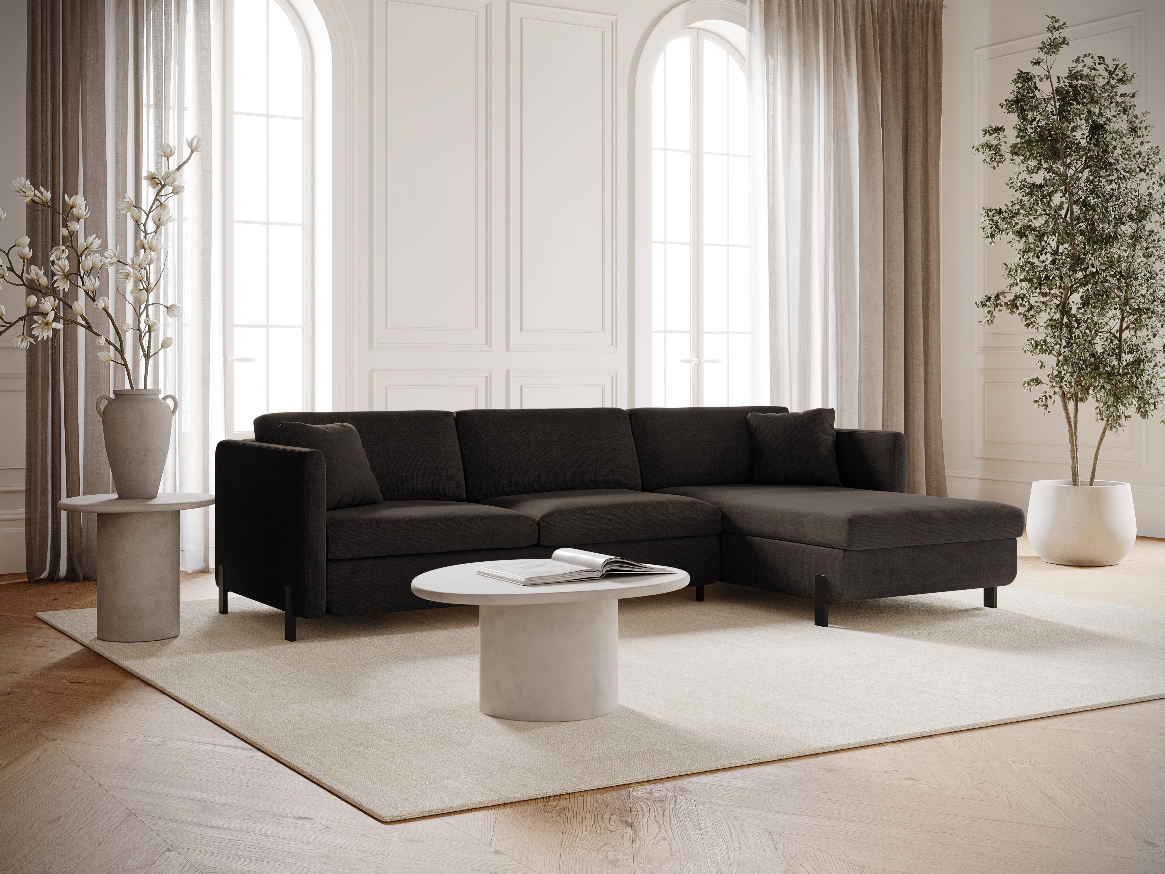 Ecksofa Gloria 280x170cm, Material: Strukturstoff