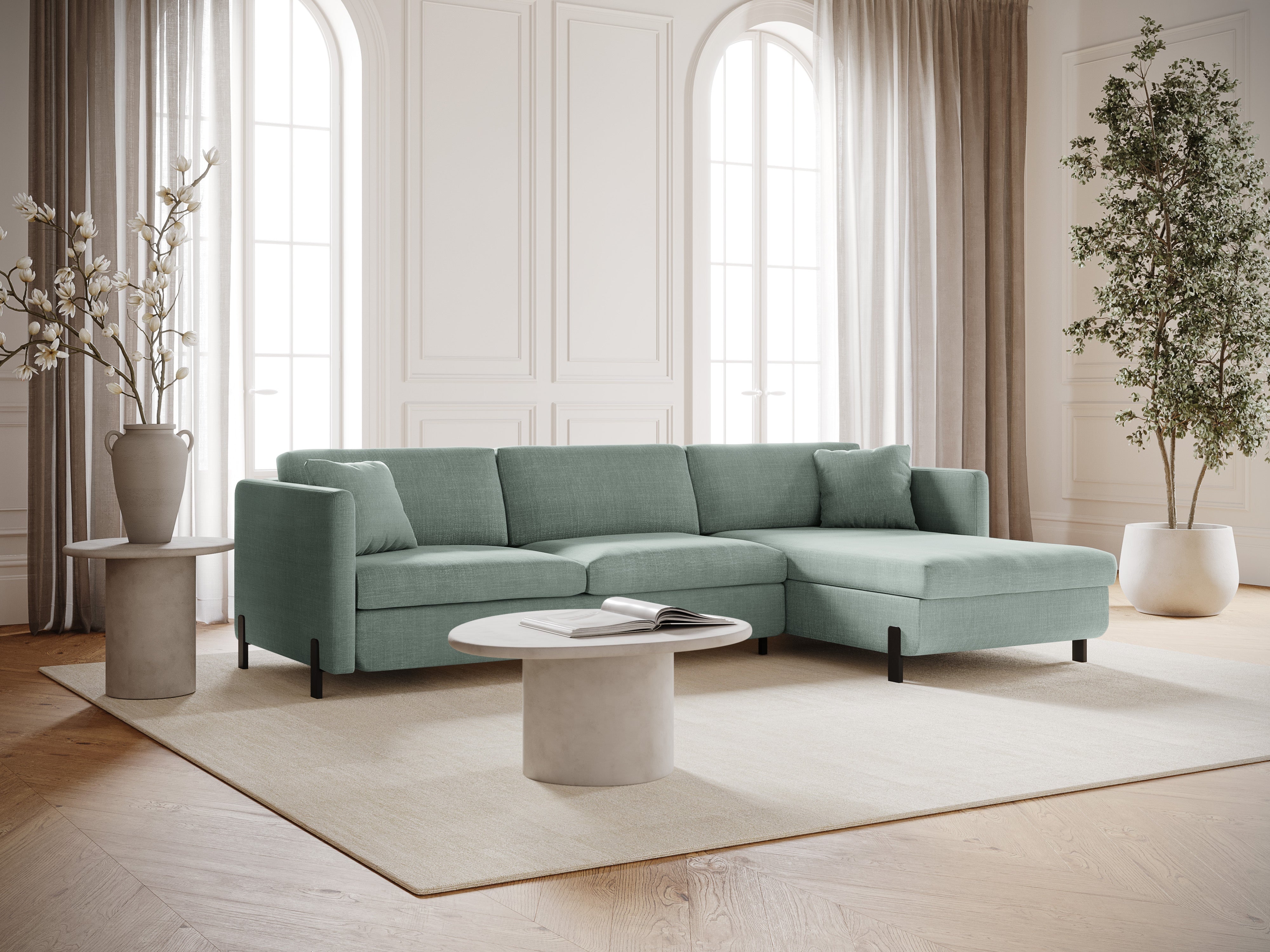 Ecksofa Gloria 280x170cm, Material: Strukturstoff