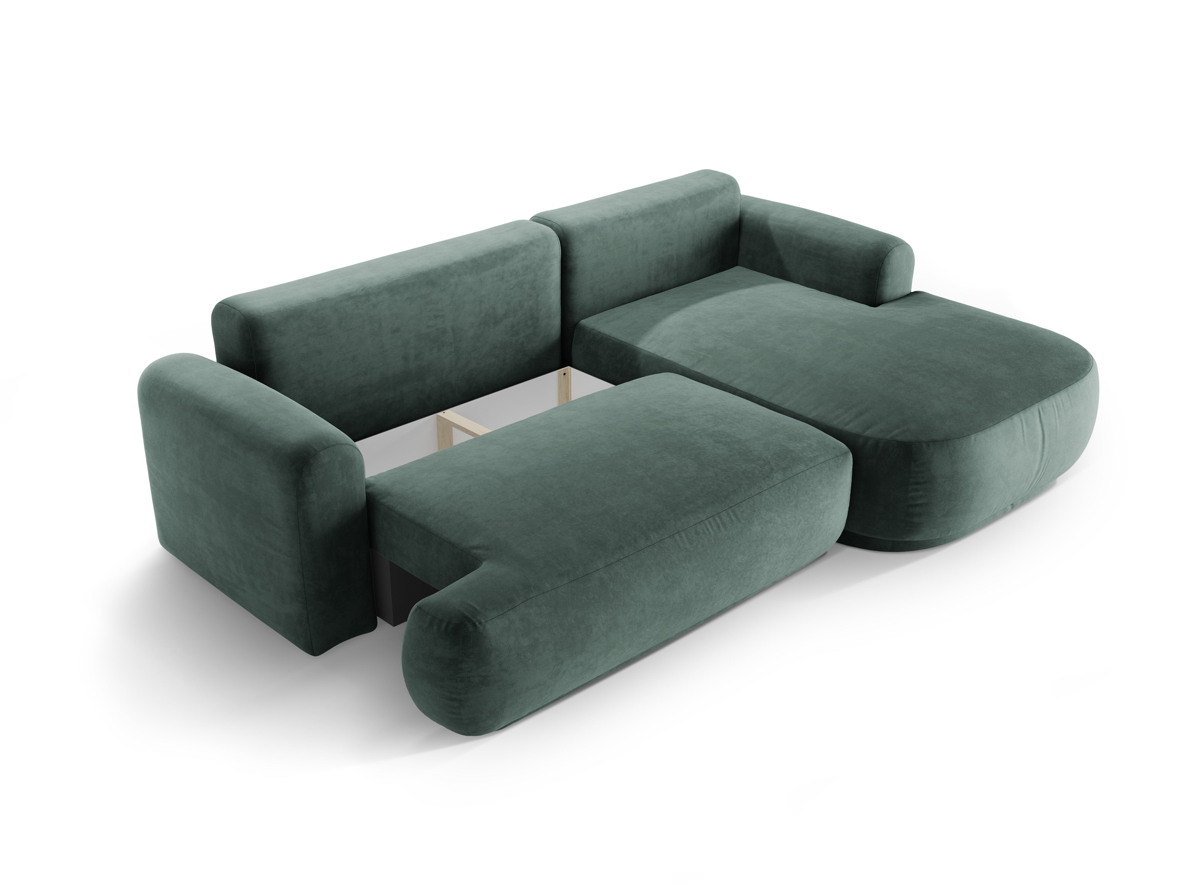 Ecksofa Ella 271x174cm, Material: Samt