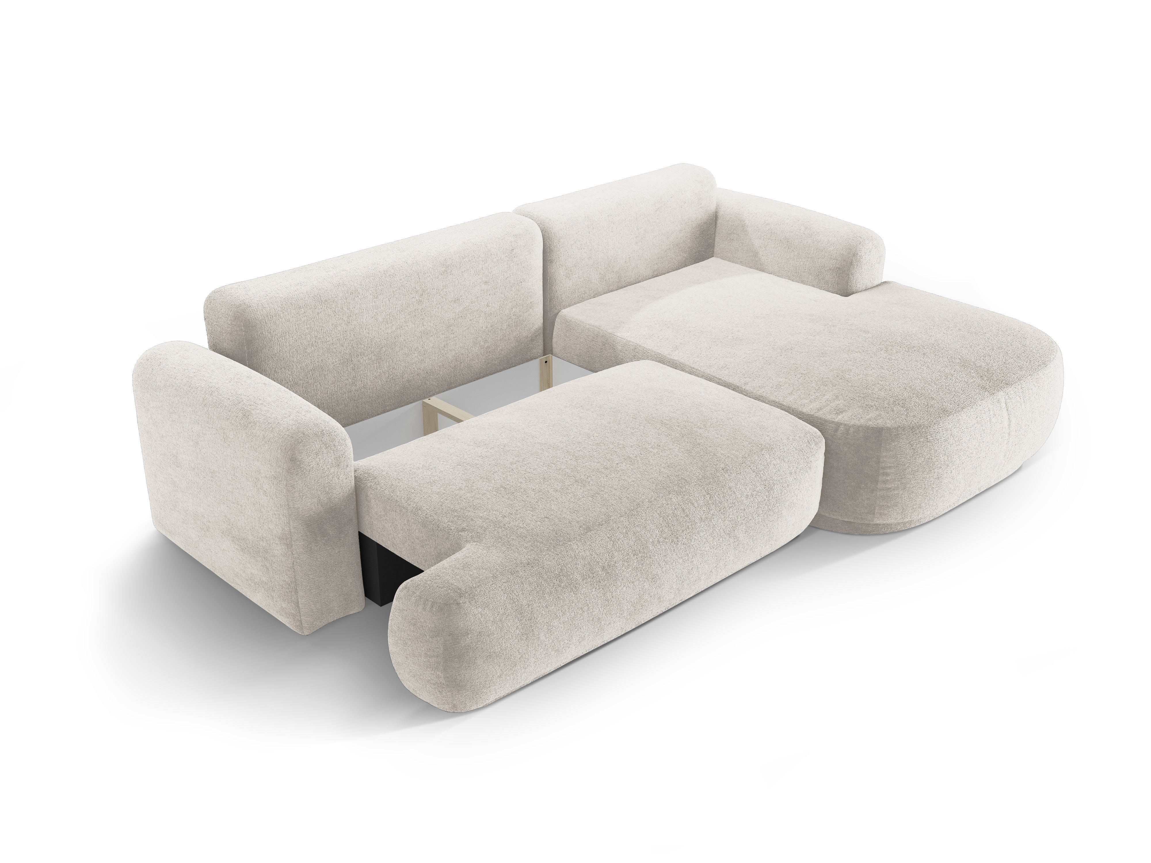 Ecksofa Ella 271x174cm, Material: Strukturstoff