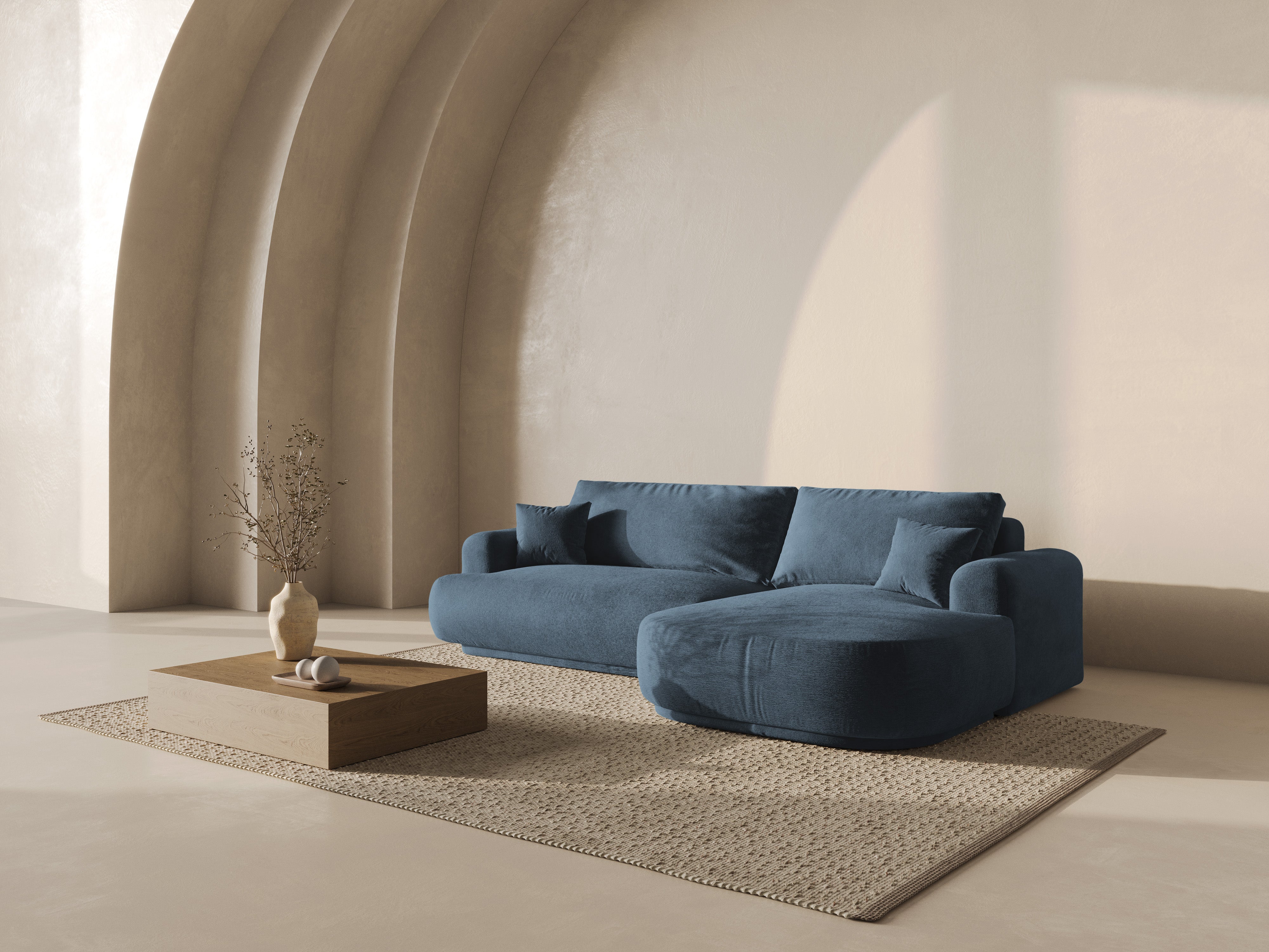 Ecksofa Ella 271x174cm, Material: Strukturstoff