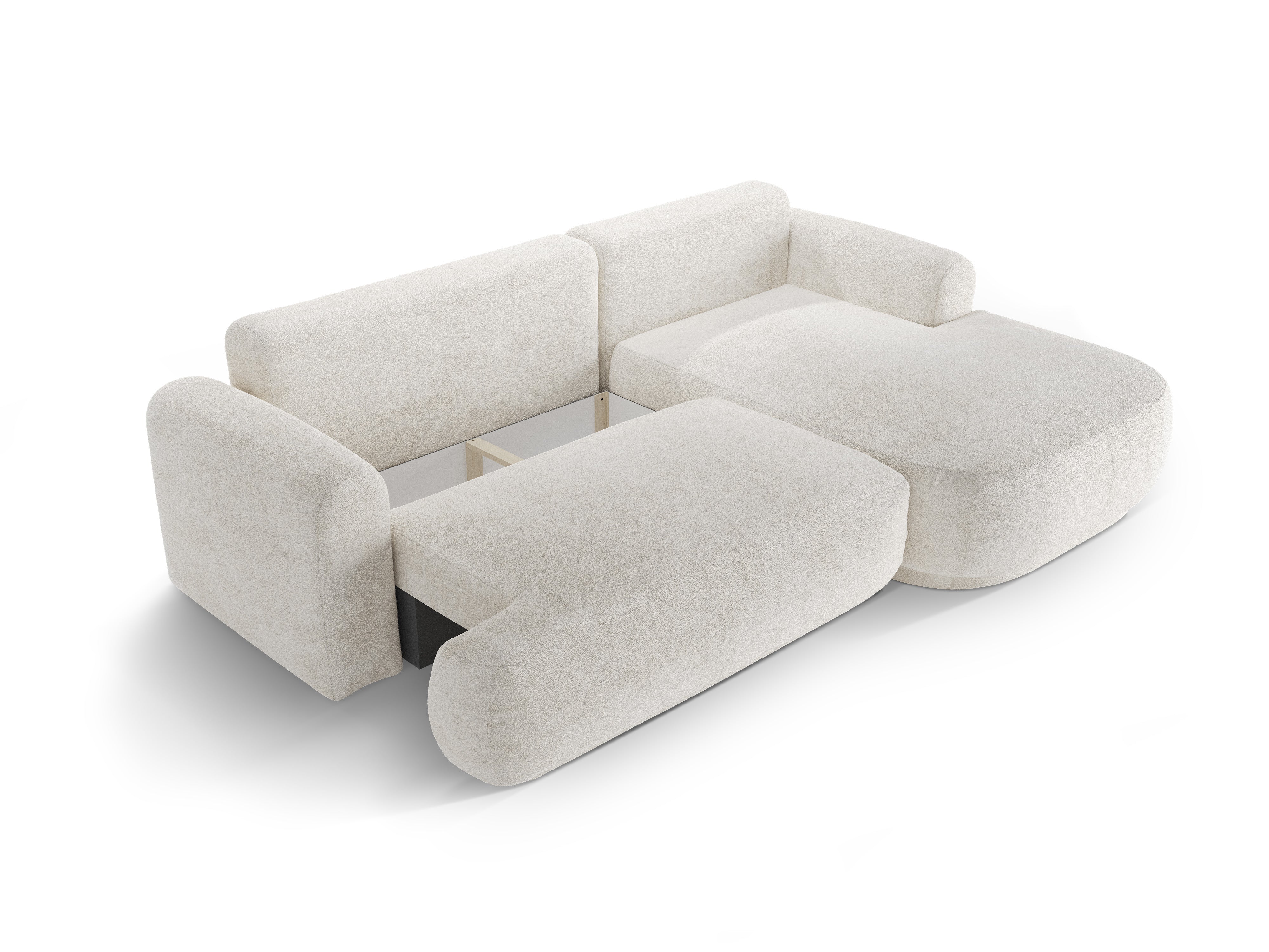 Ecksofa Ella 271x174cm, Material: Boucle