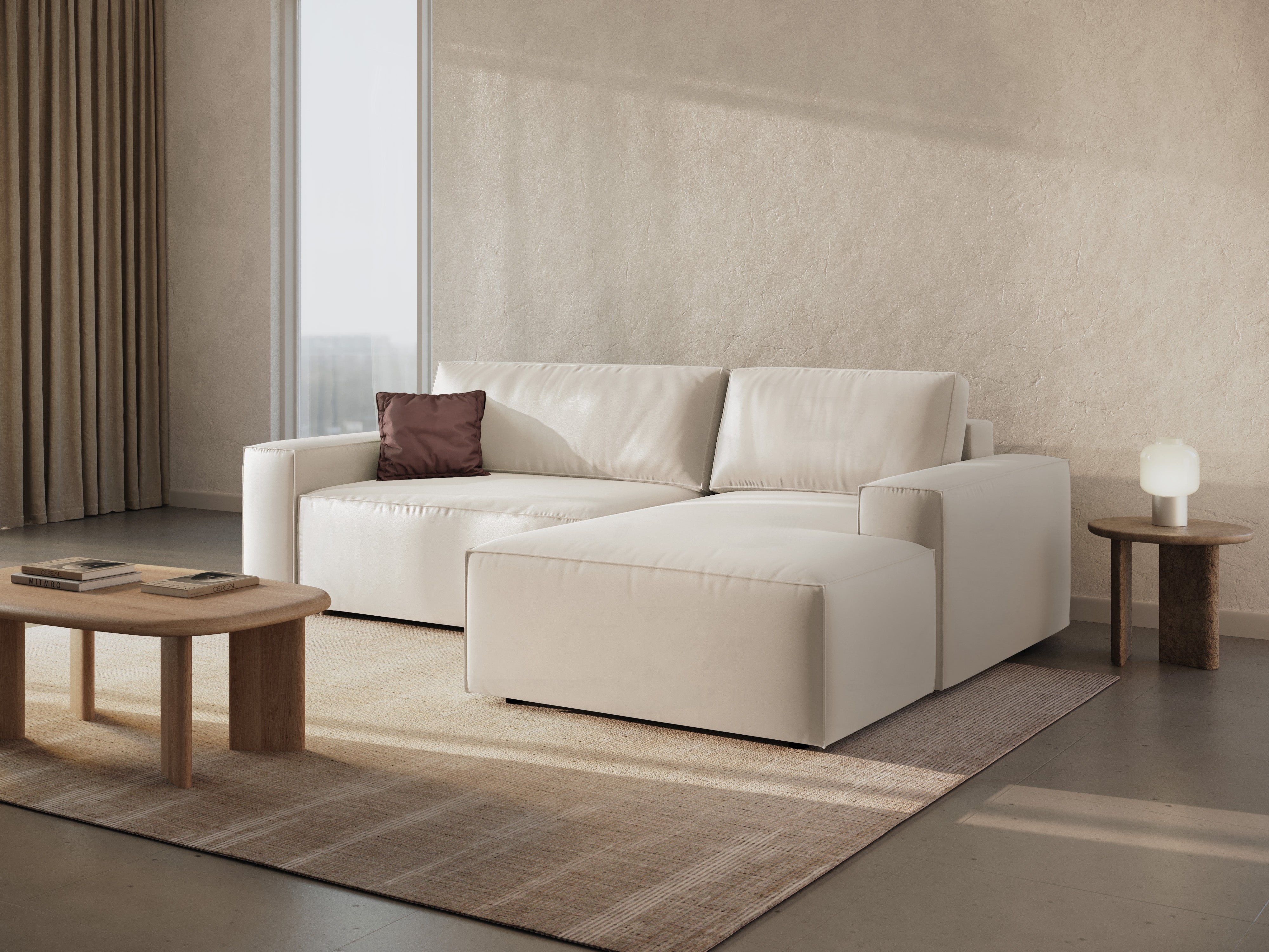 Ecksofa-Set Jodie, Material: Samt 