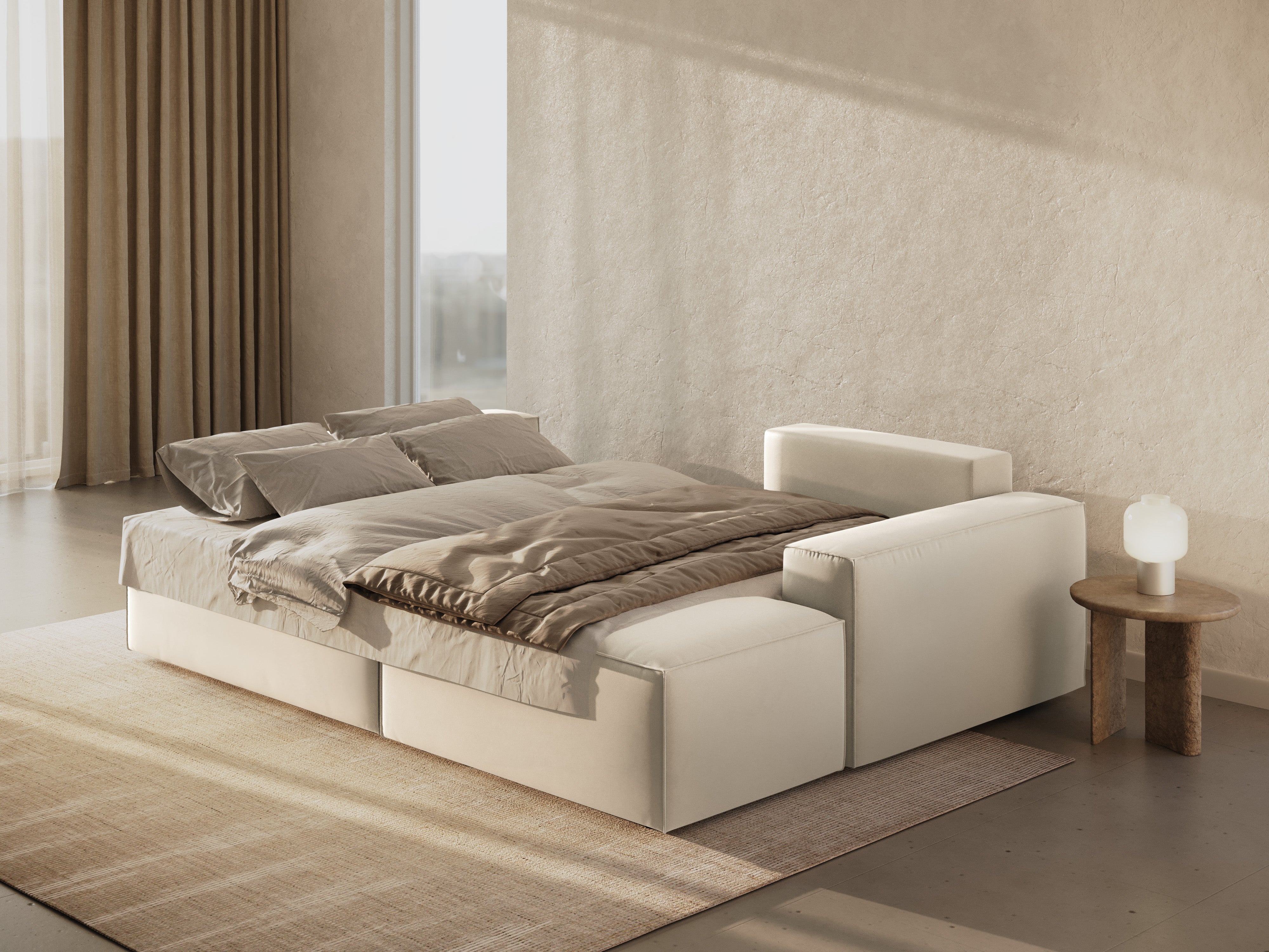 Ecksofa-Set Jodie, Material: Samt 