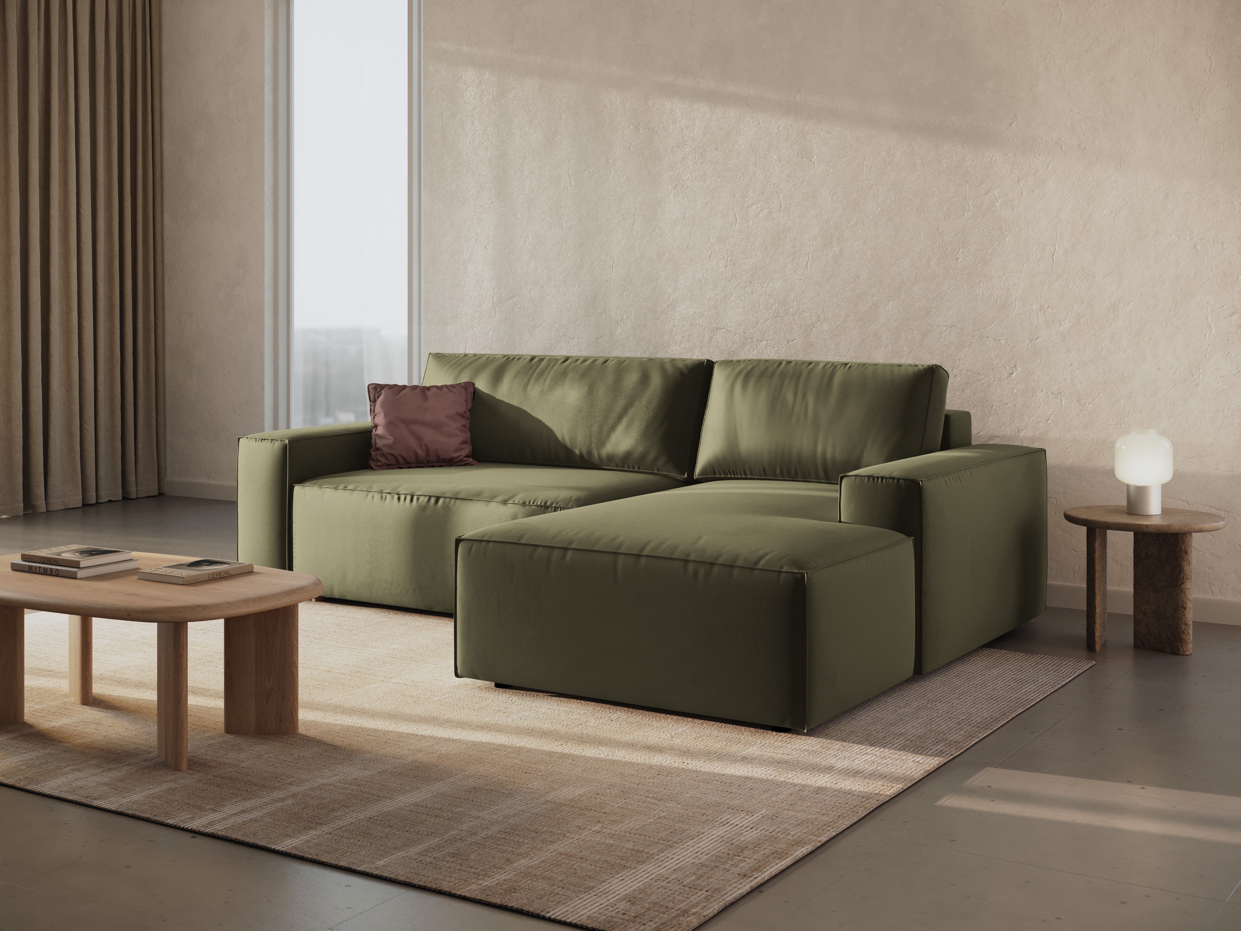 Ecksofa-Set Jodie, Material: Samt 