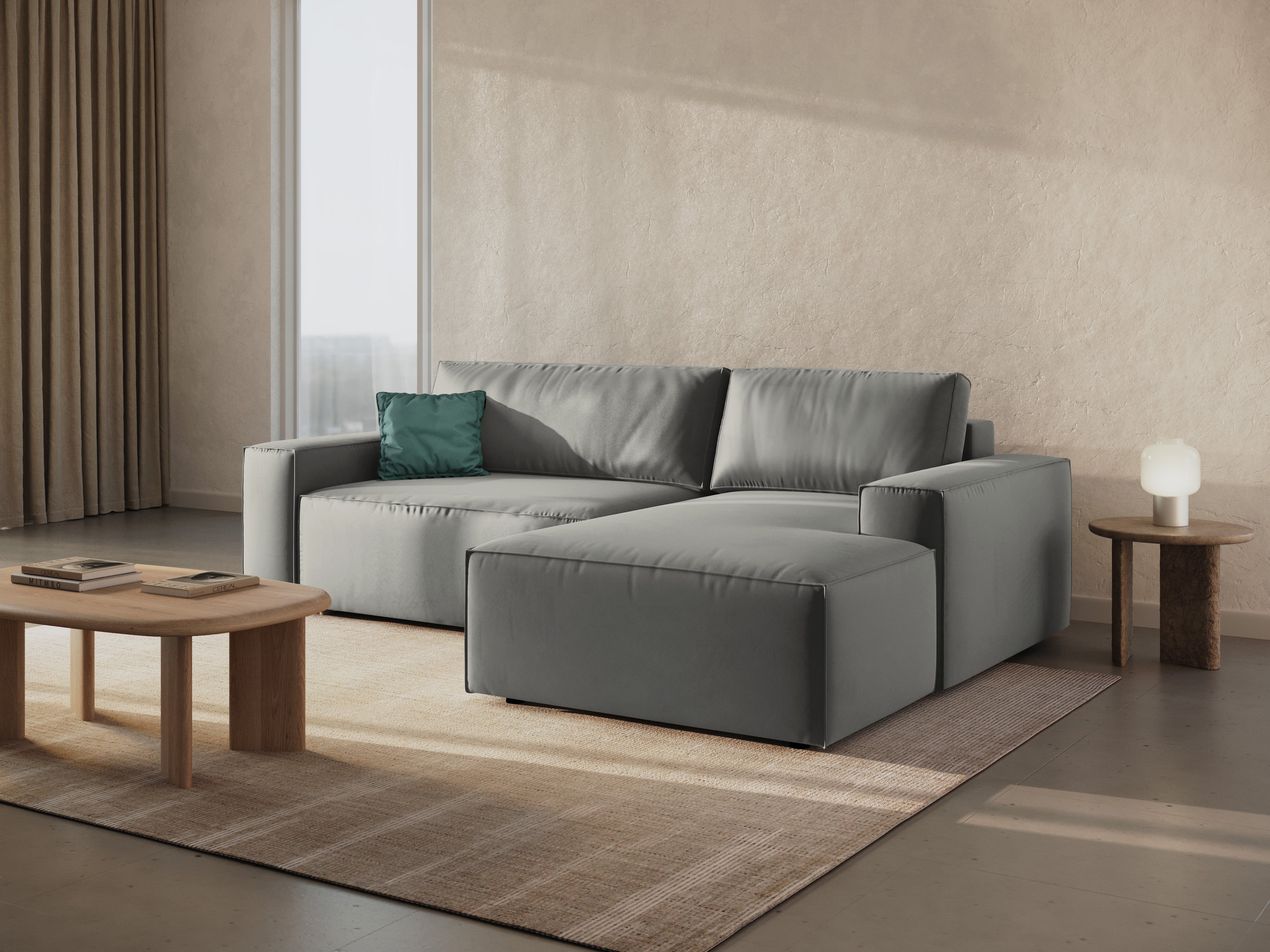 Ecksofa-Set Jodie, Material: Samt 