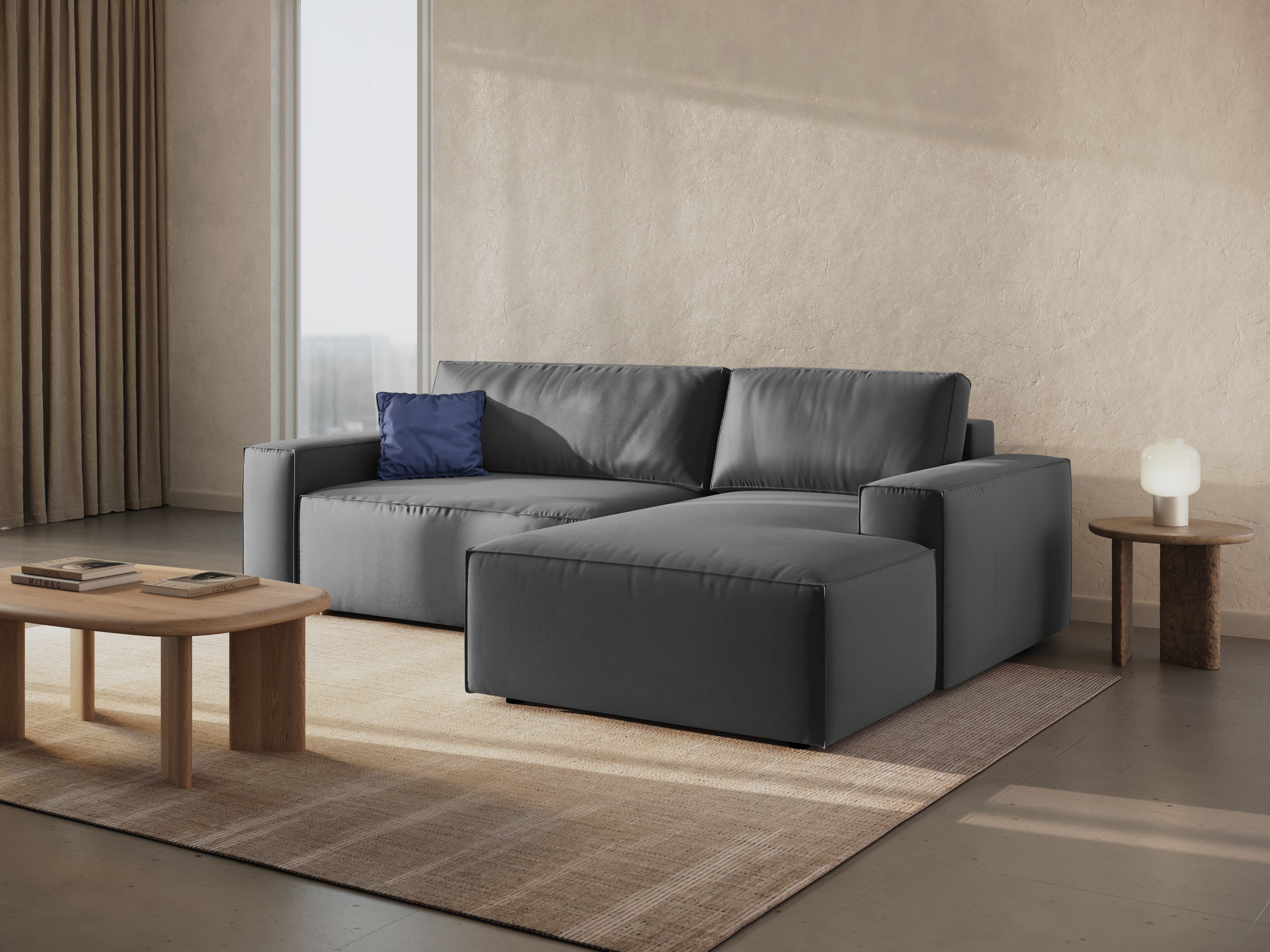 Ecksofa-Set Jodie, Material: Samt 