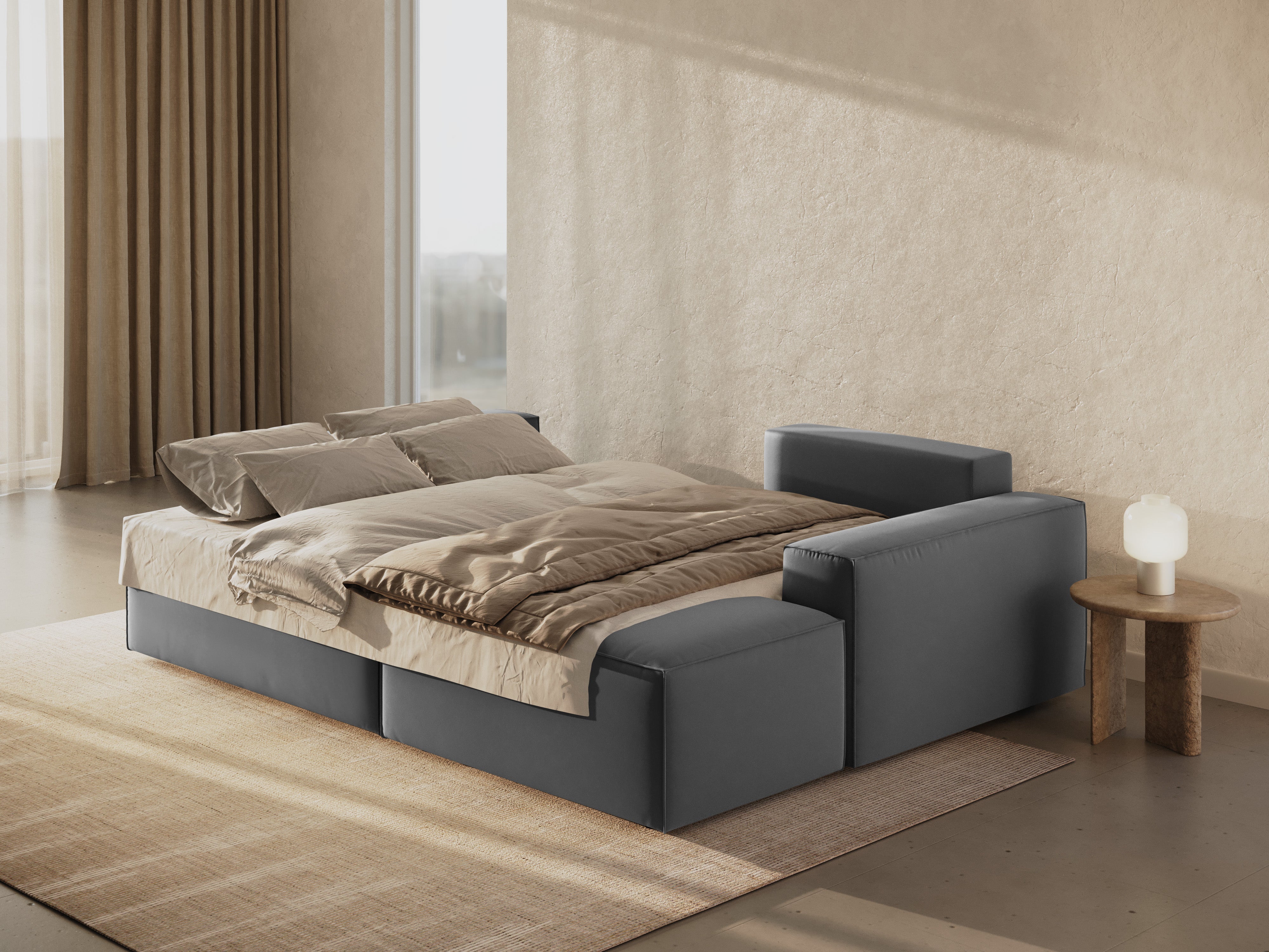 Ecksofa-Set Jodie, Material: Samt 
