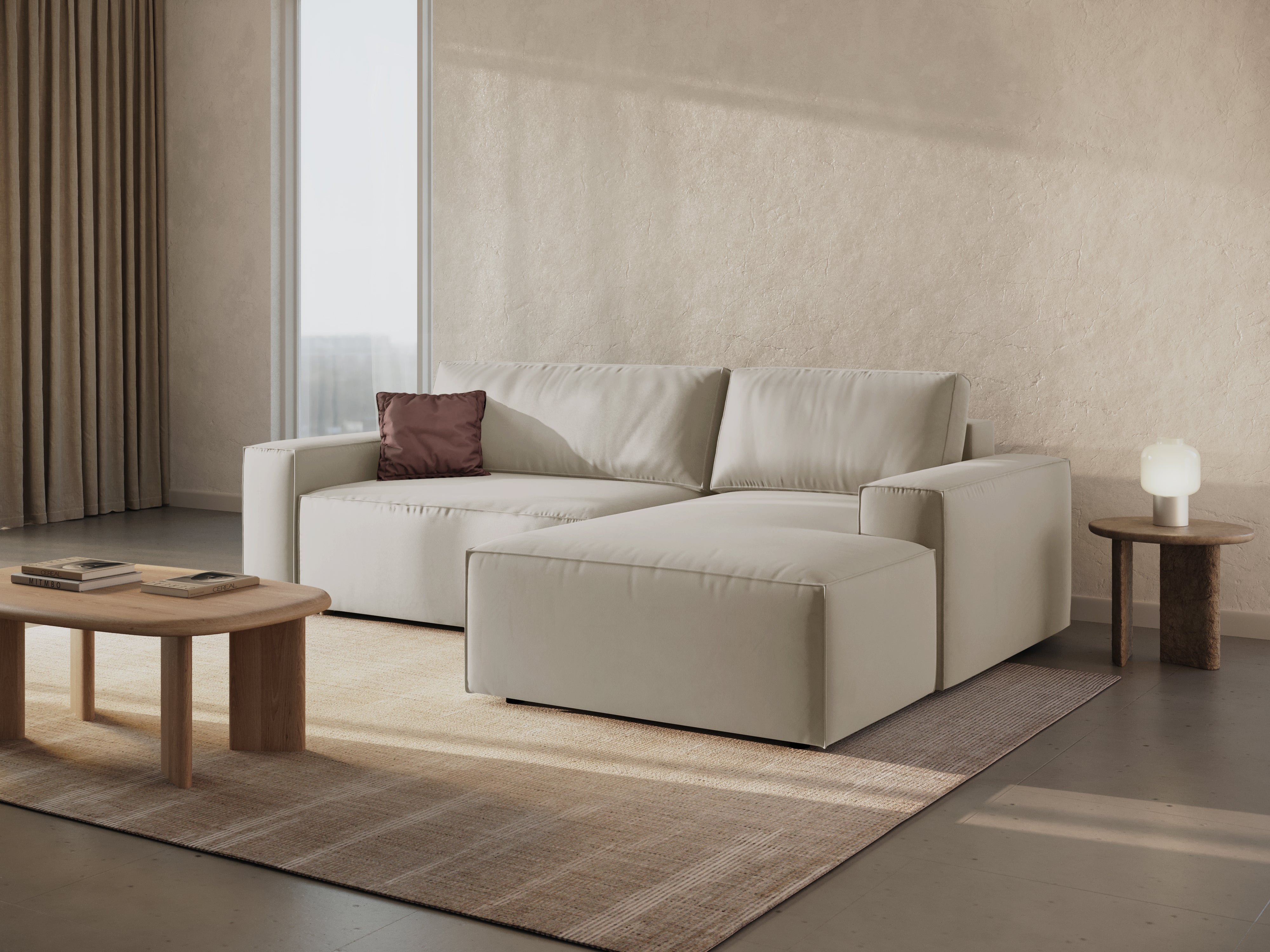 Ecksofa-Set Jodie, Material: Samt 