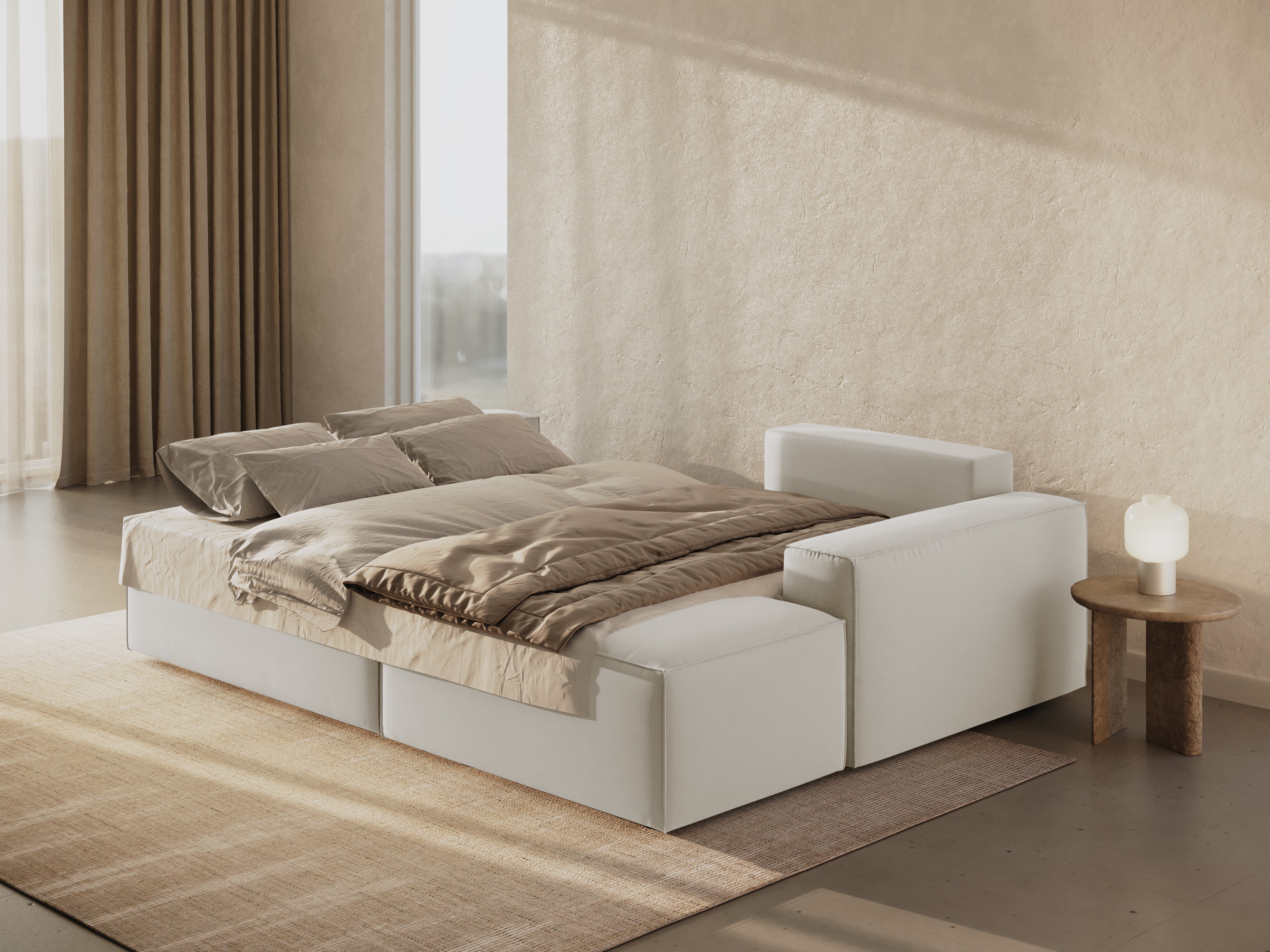 Ecksofa-Set Jodie, Material: Samt 