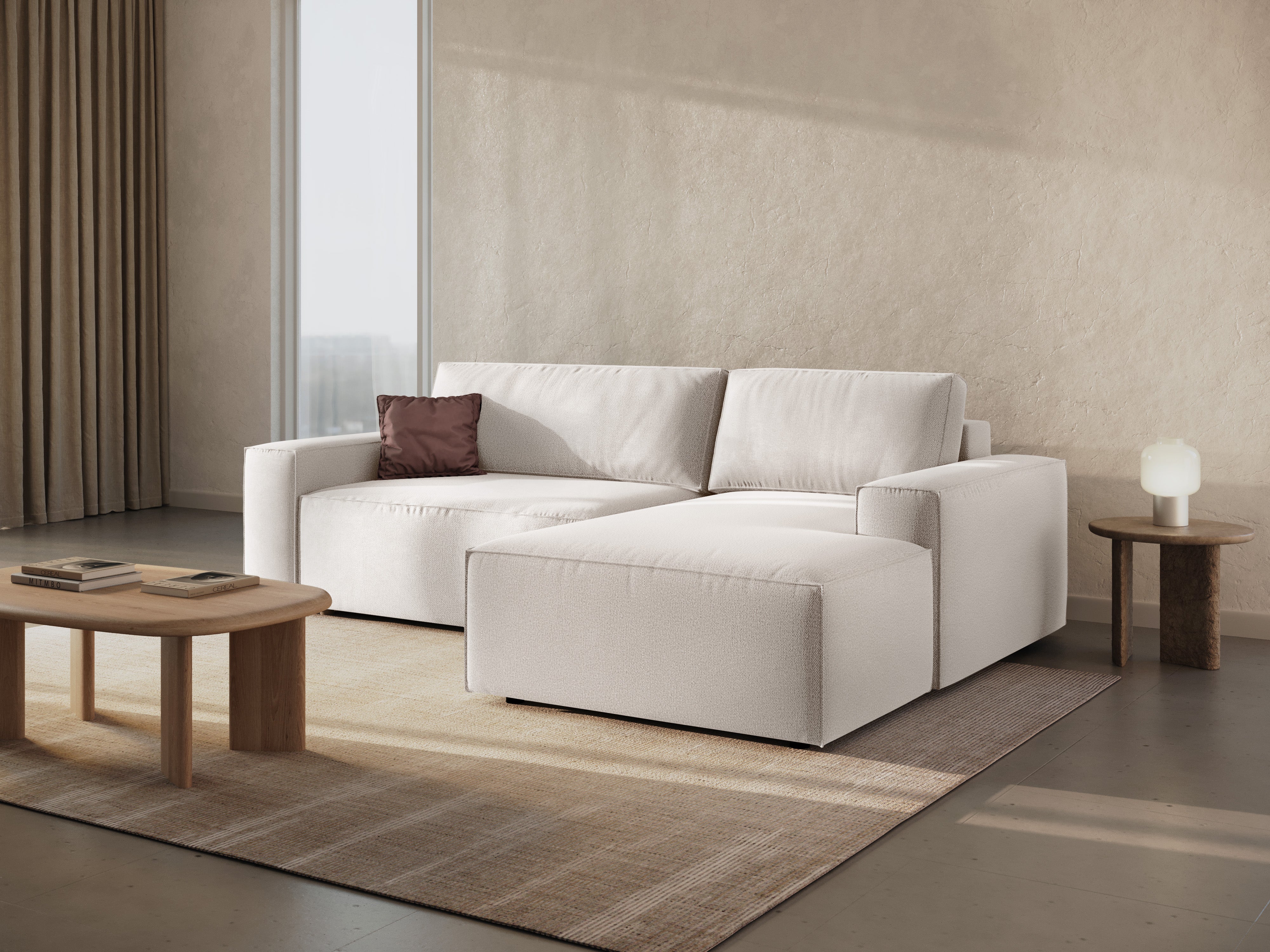 Ecksofa-Set Jodie, Material: Strukturstoff