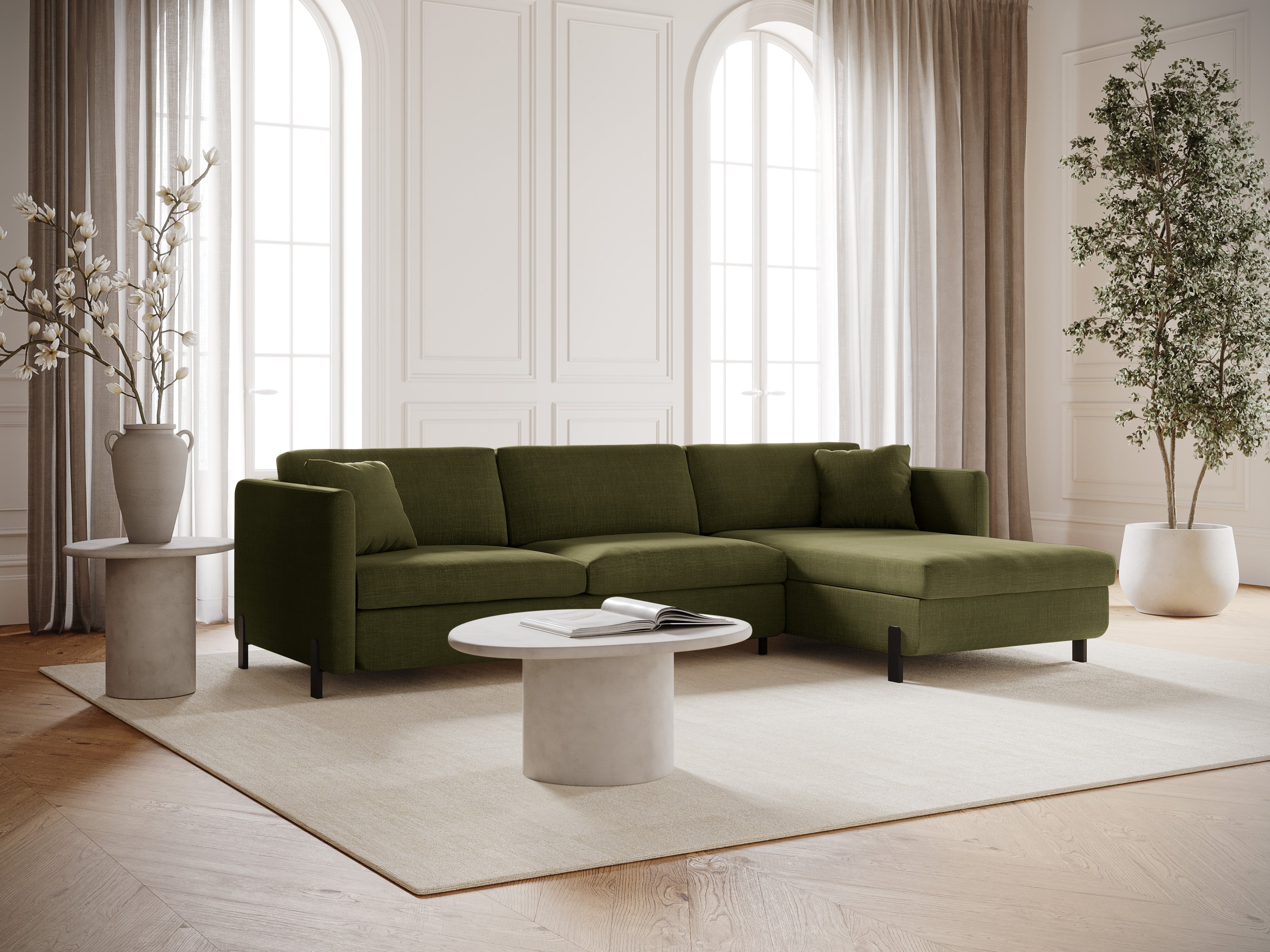 Ecksofa Gloria 260x170cm, Material: Strukturstoff
