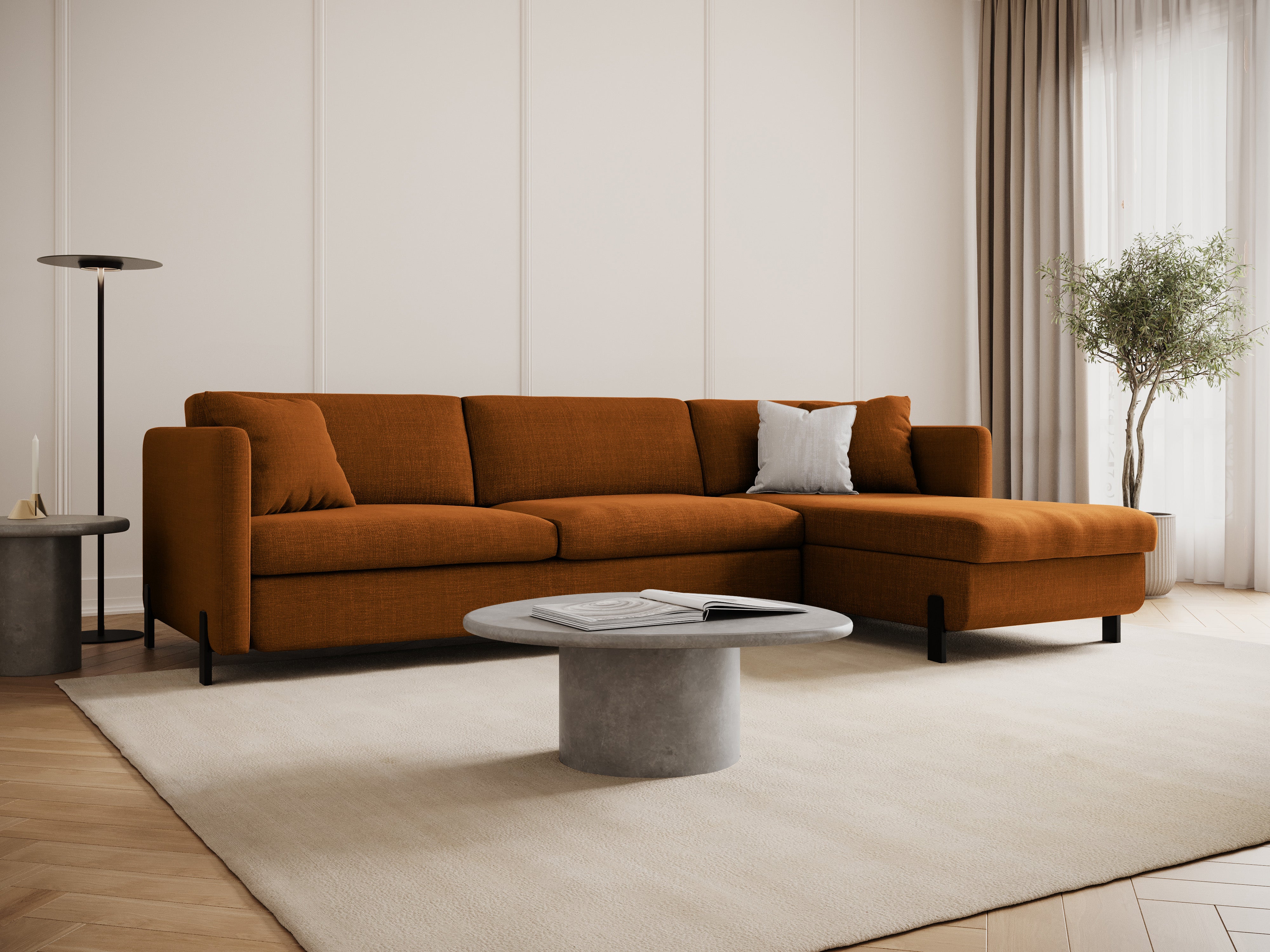 Ecksofa Gloria 260x170cm, Material: Strukturstoff