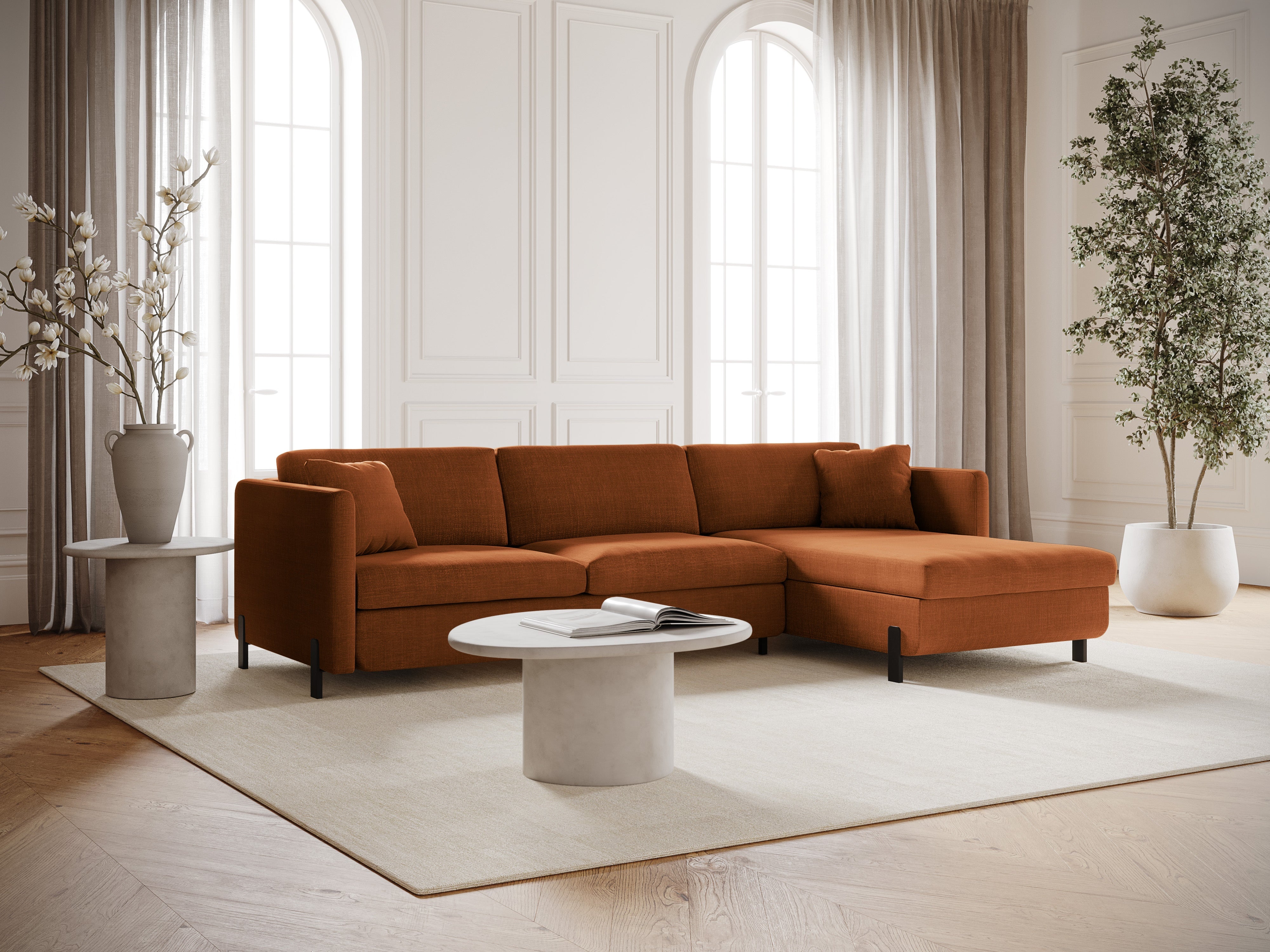 Ecksofa Gloria 260x170cm, Material: Strukturstoff