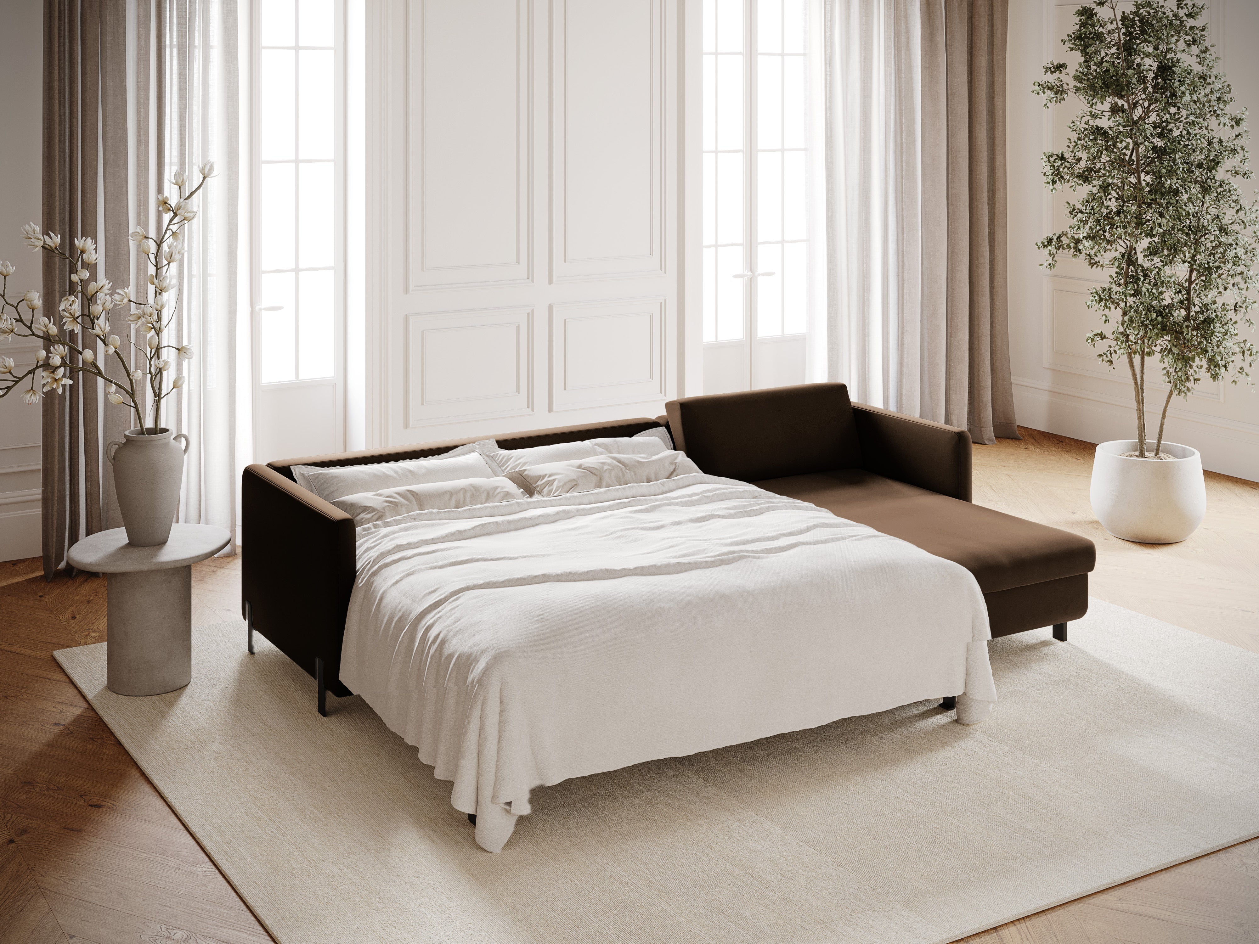 Ecksofa Gloria 260x170cm, Material: Samt