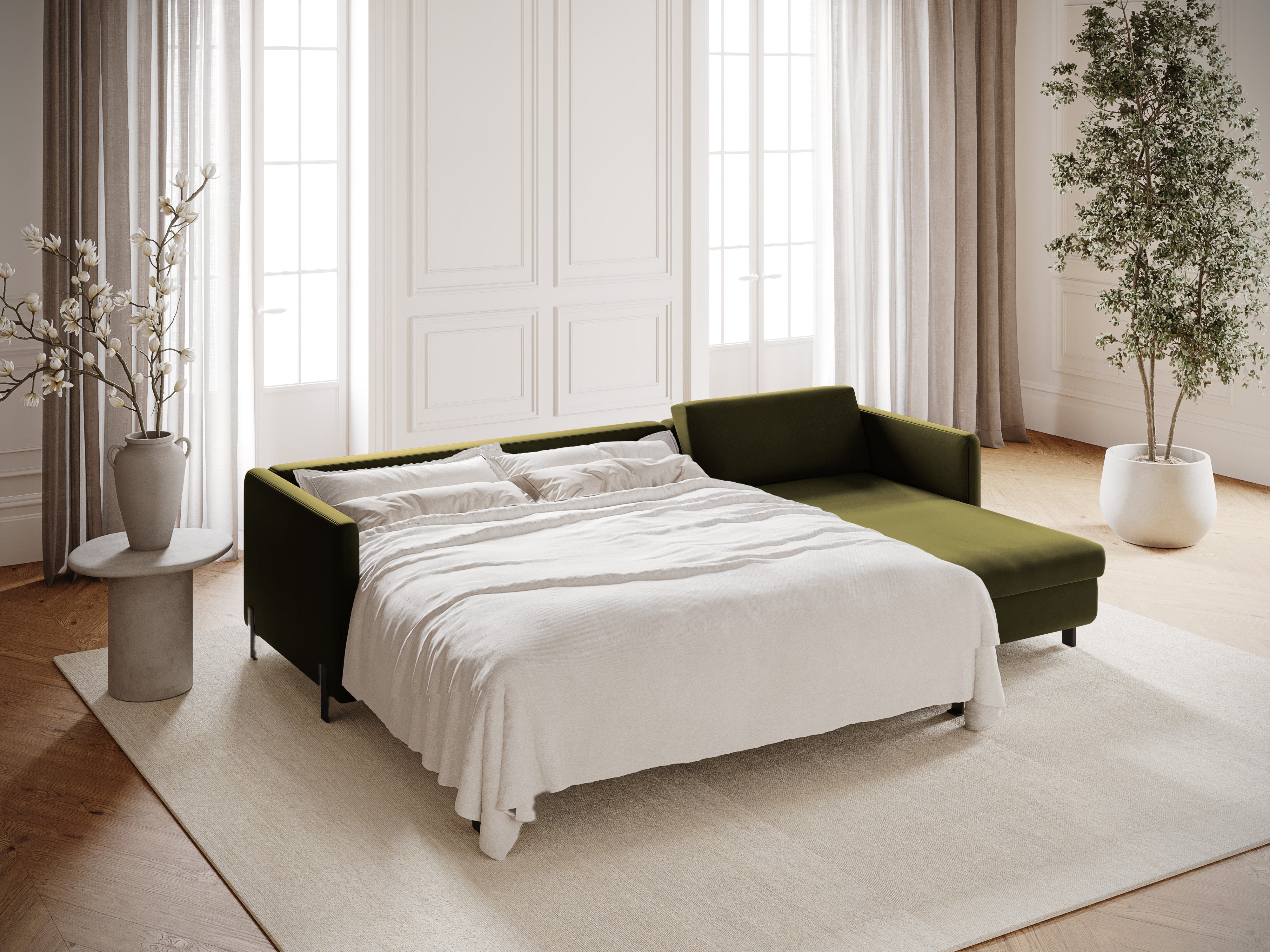 Ecksofa Gloria 260x170cm, Material: Samt