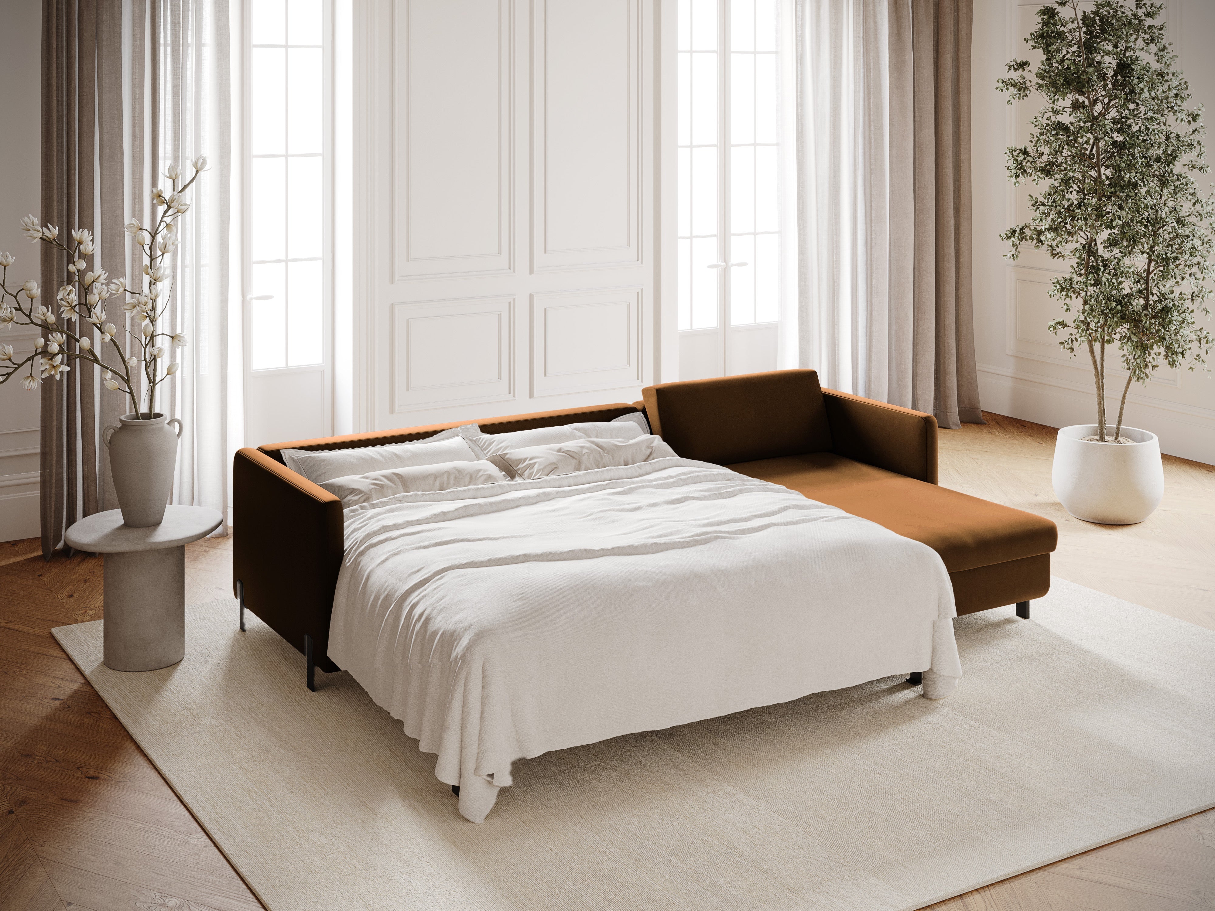 Ecksofa Gloria 260x170cm, Material: Samt