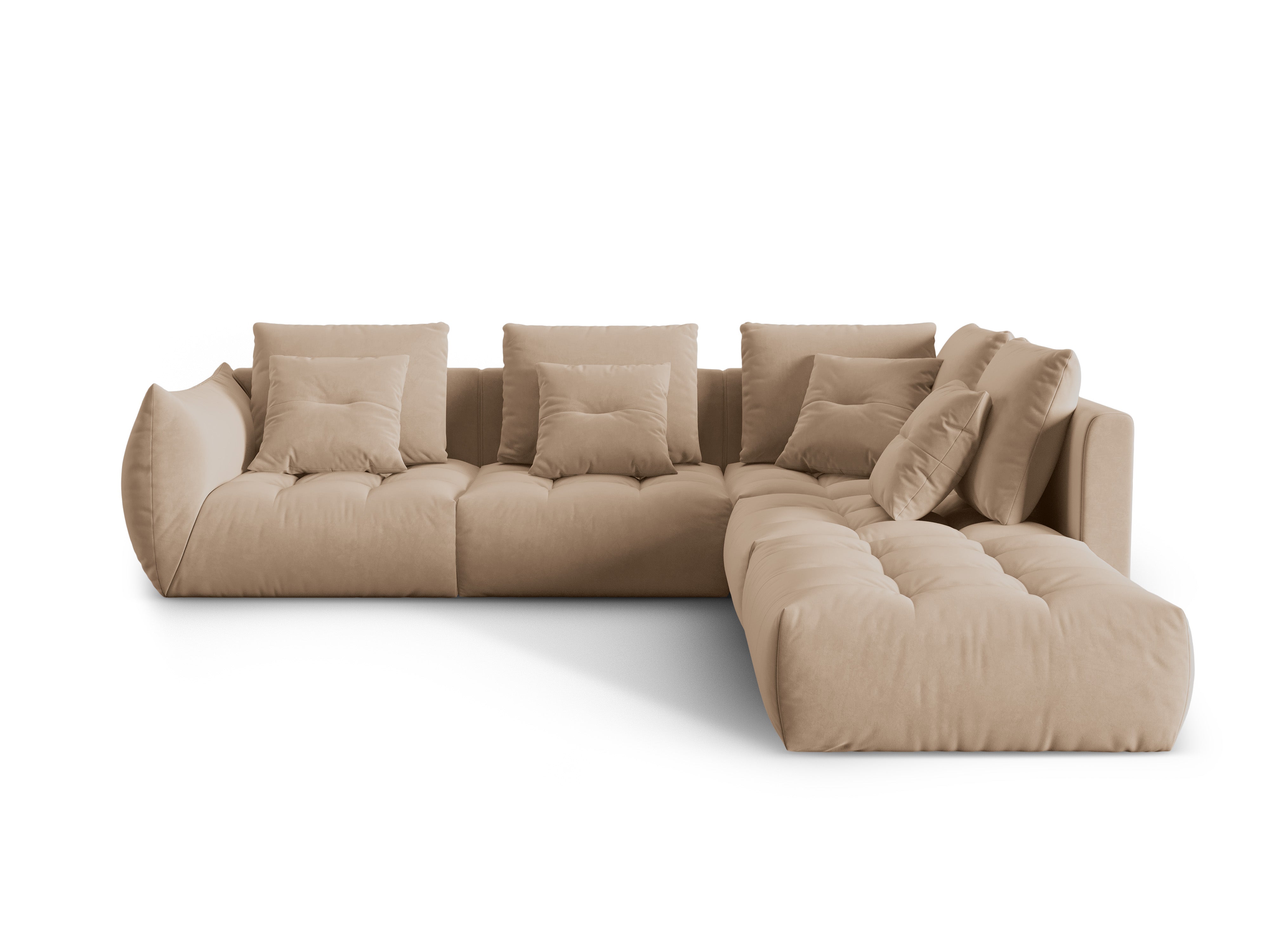 Bloom Ecksofa, 316x310 cm, Material: Samt