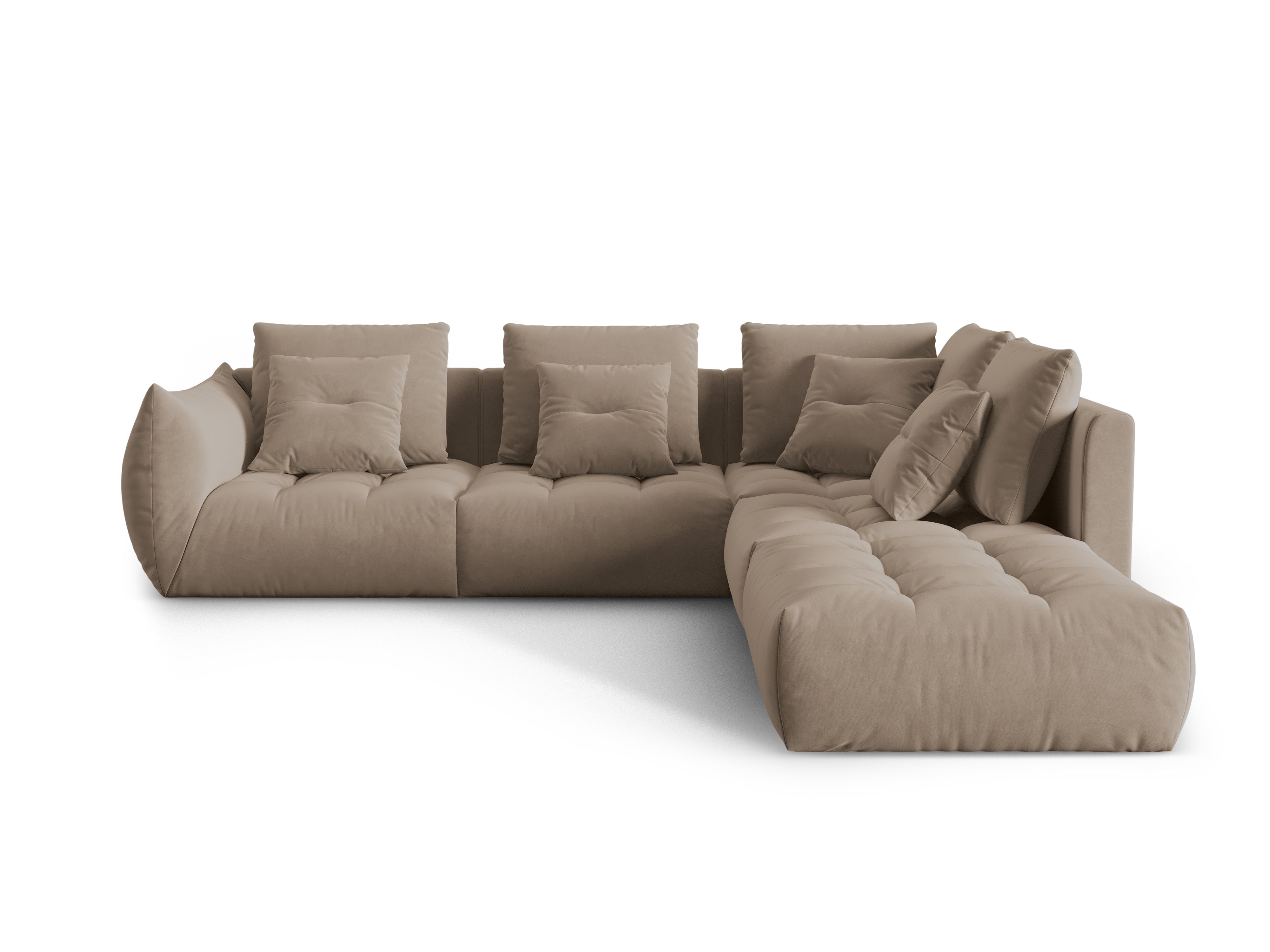 Bloom Ecksofa, 316x310 cm, Material: Samt