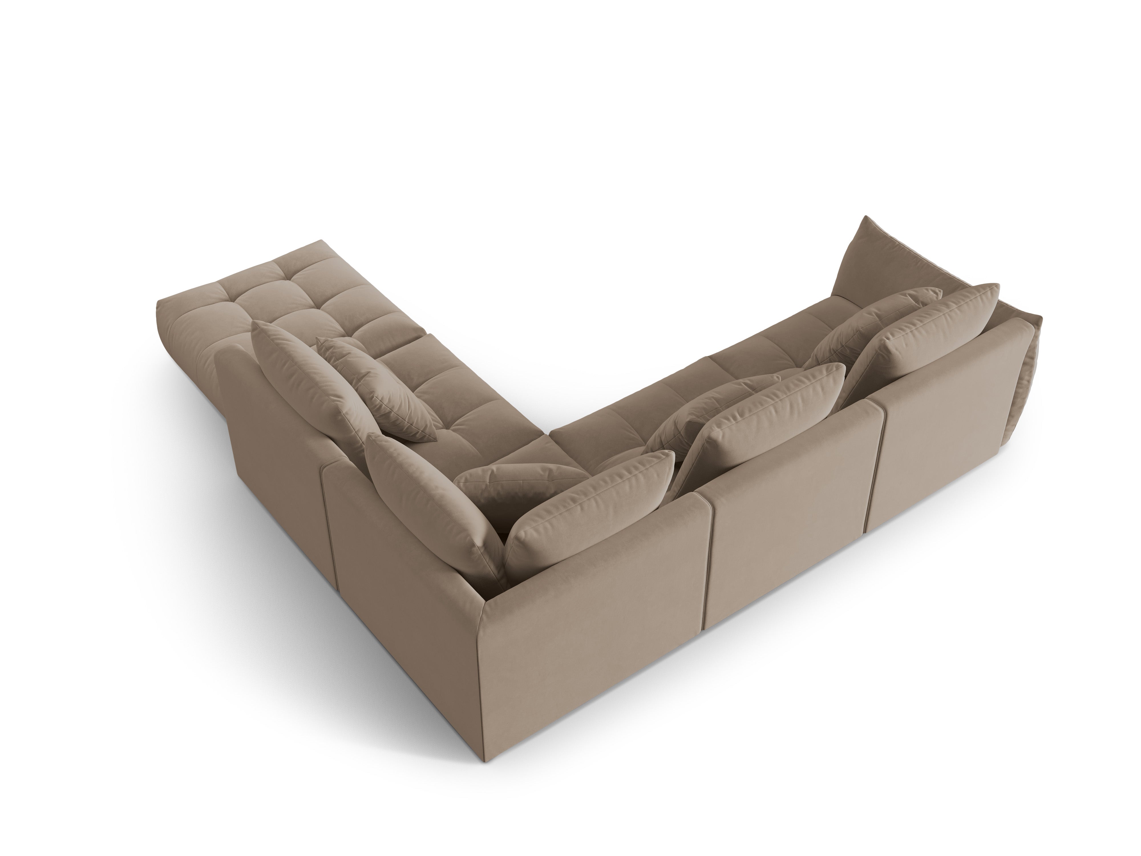 Bloom Ecksofa, 316x310 cm, Material: Samt