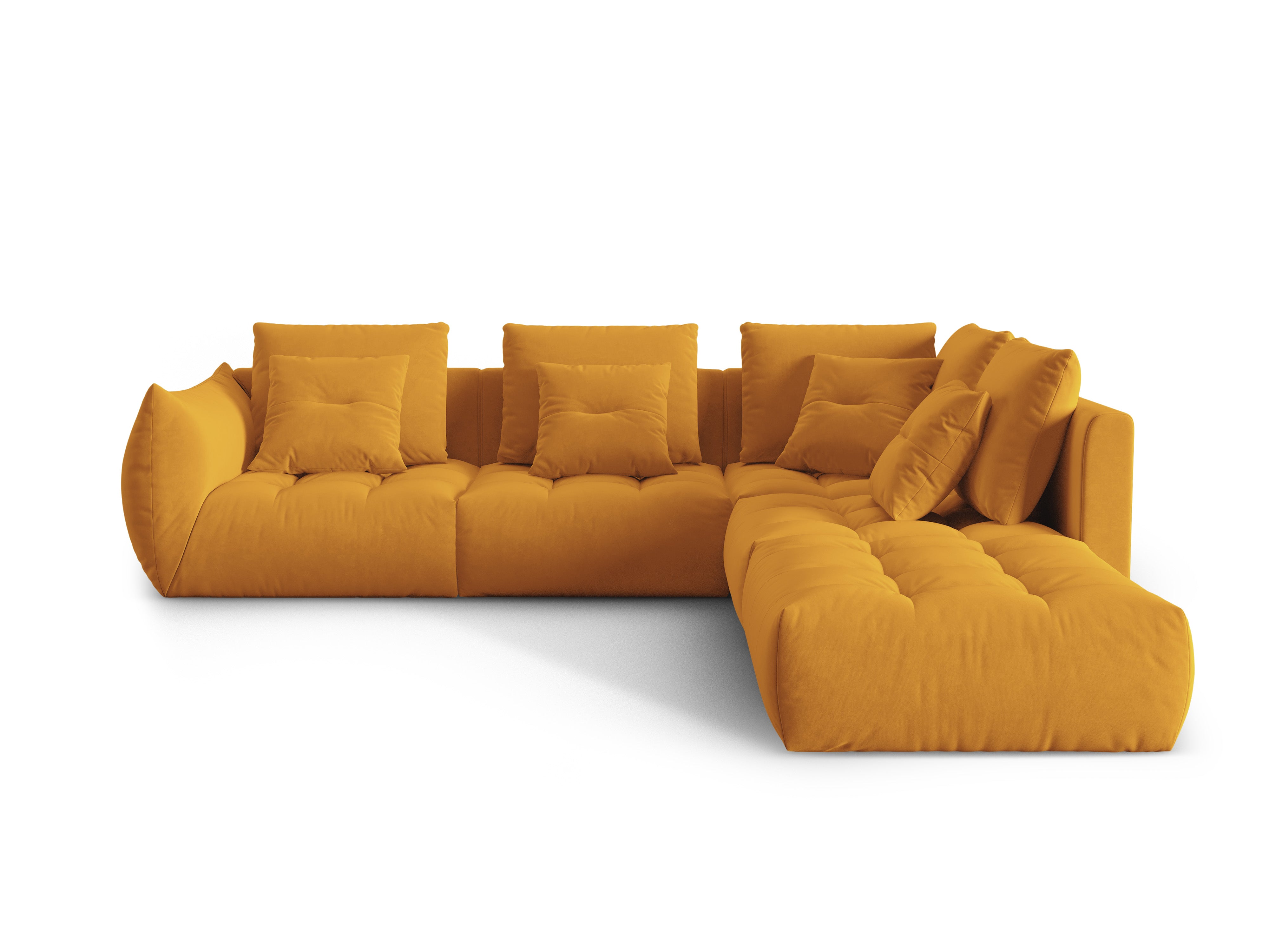 Bloom Ecksofa, 316x310 cm, Material: Samt