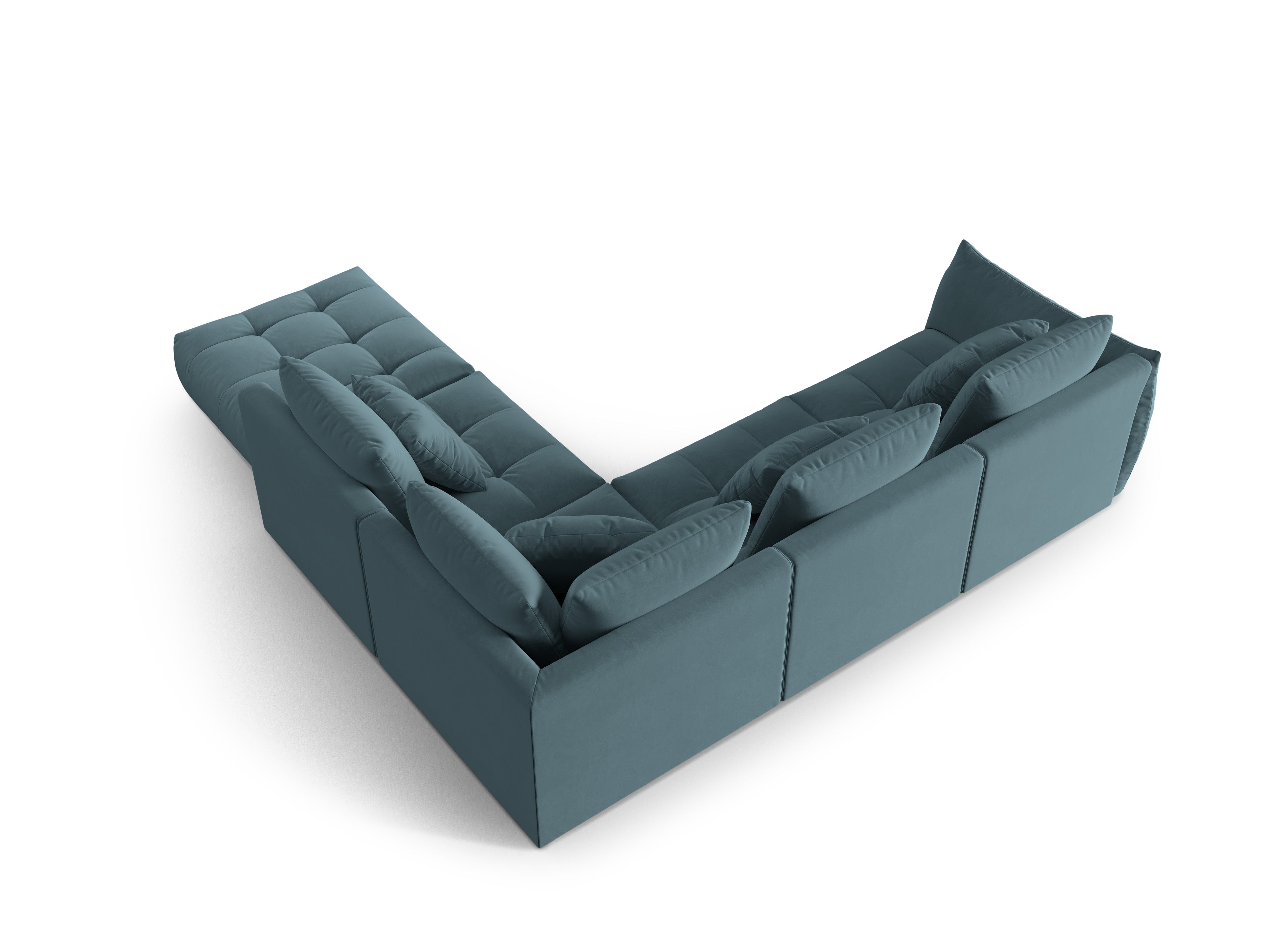 Bloom Ecksofa, 316x310 cm, Material: Samt