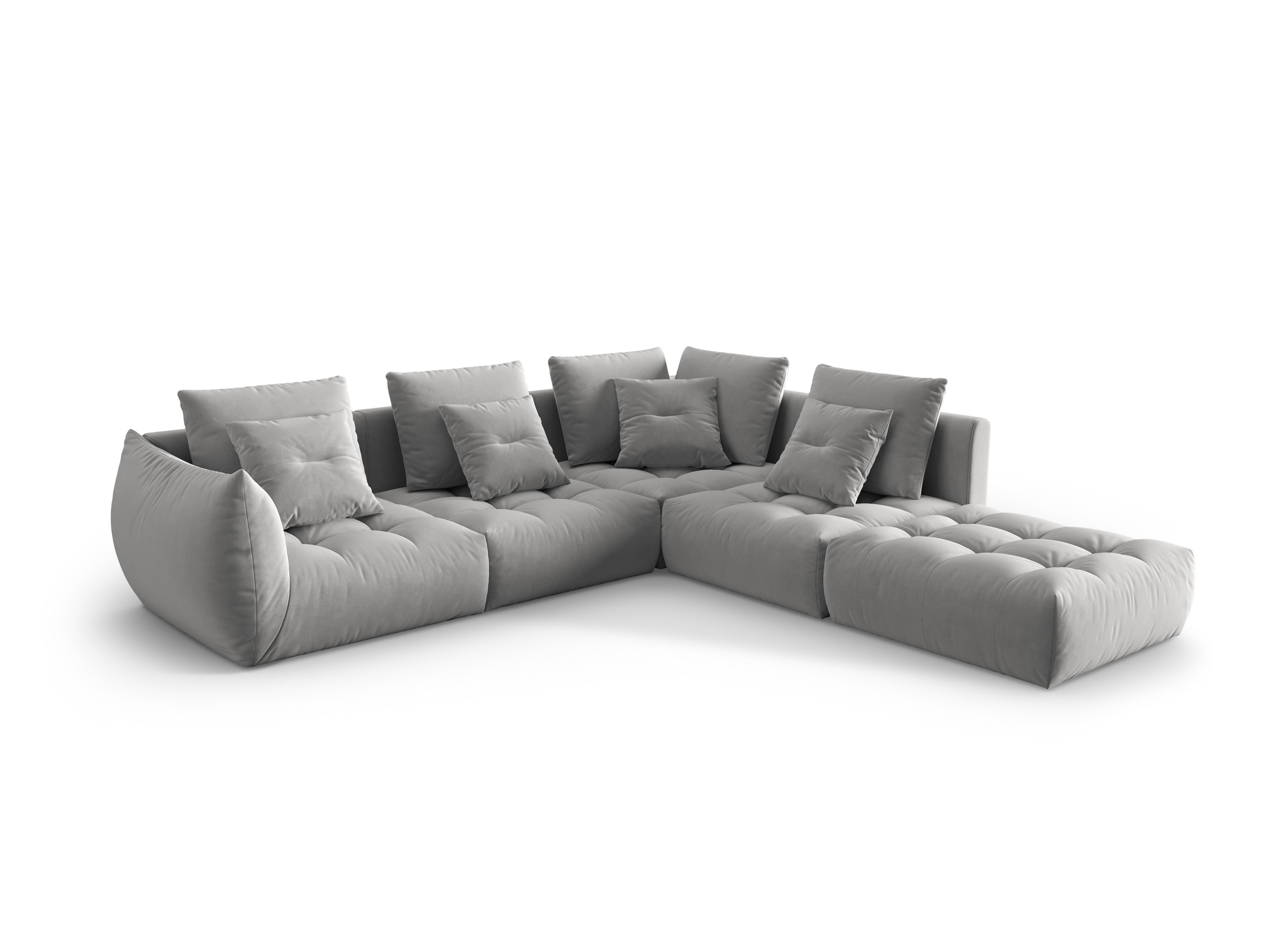 Bloom Ecksofa, 316x310 cm, Material: Samt
