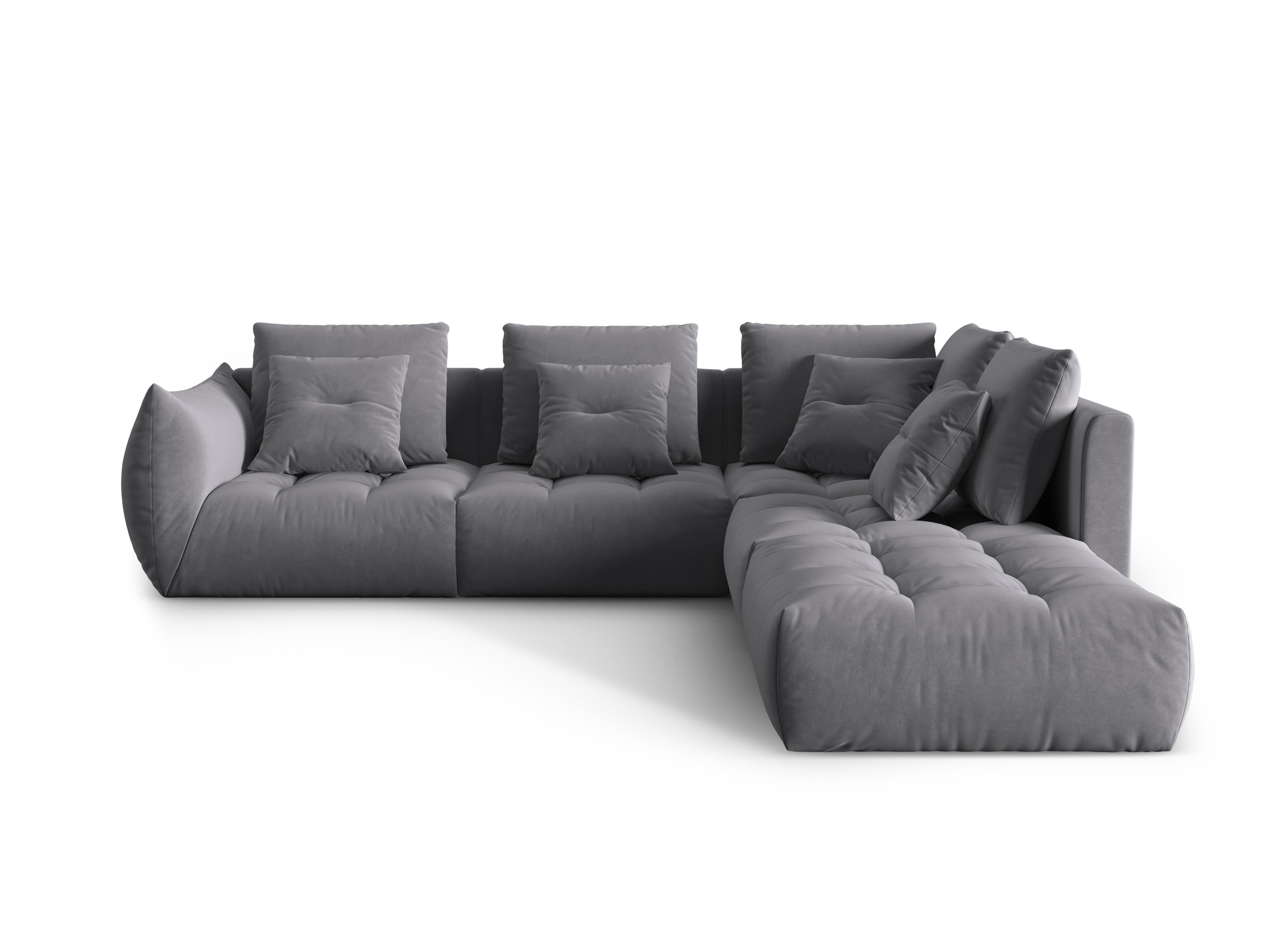Bloom Ecksofa, 316x310 cm, Material: Samt