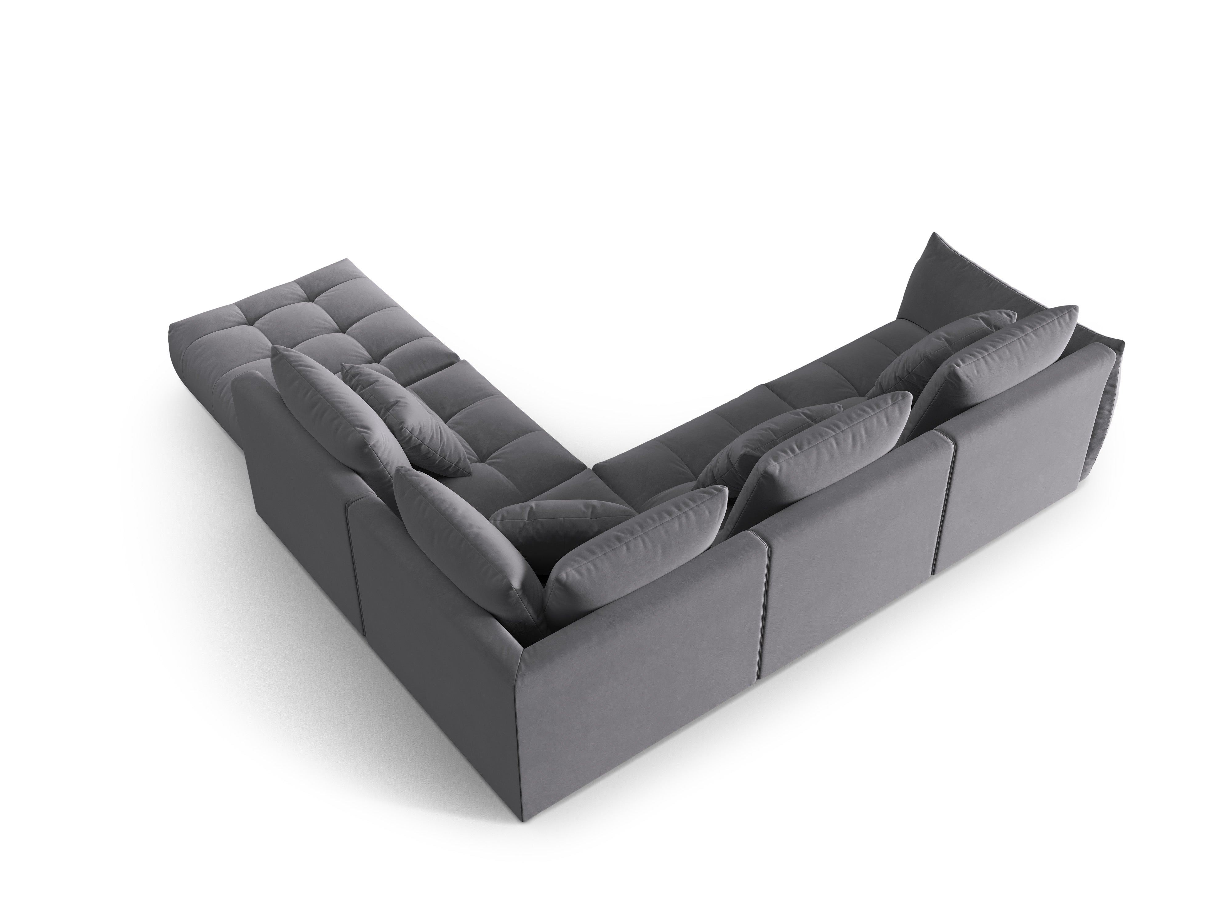 Bloom Ecksofa, 316x310 cm, Material: Samt