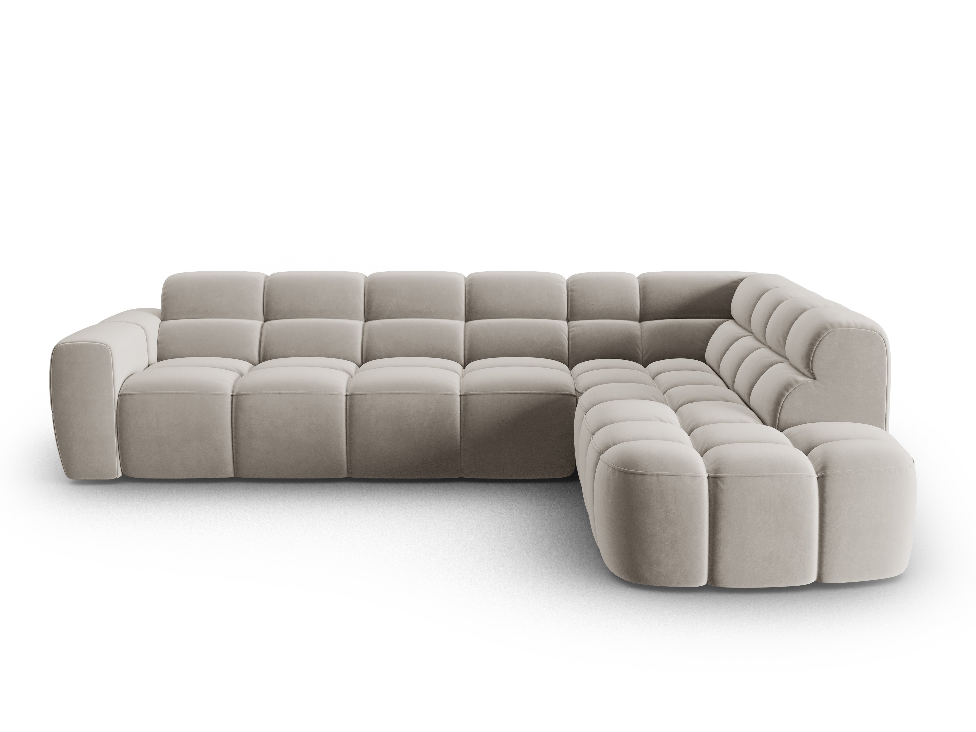 Ecksofa Lisa 293x234cm, Material: Samt