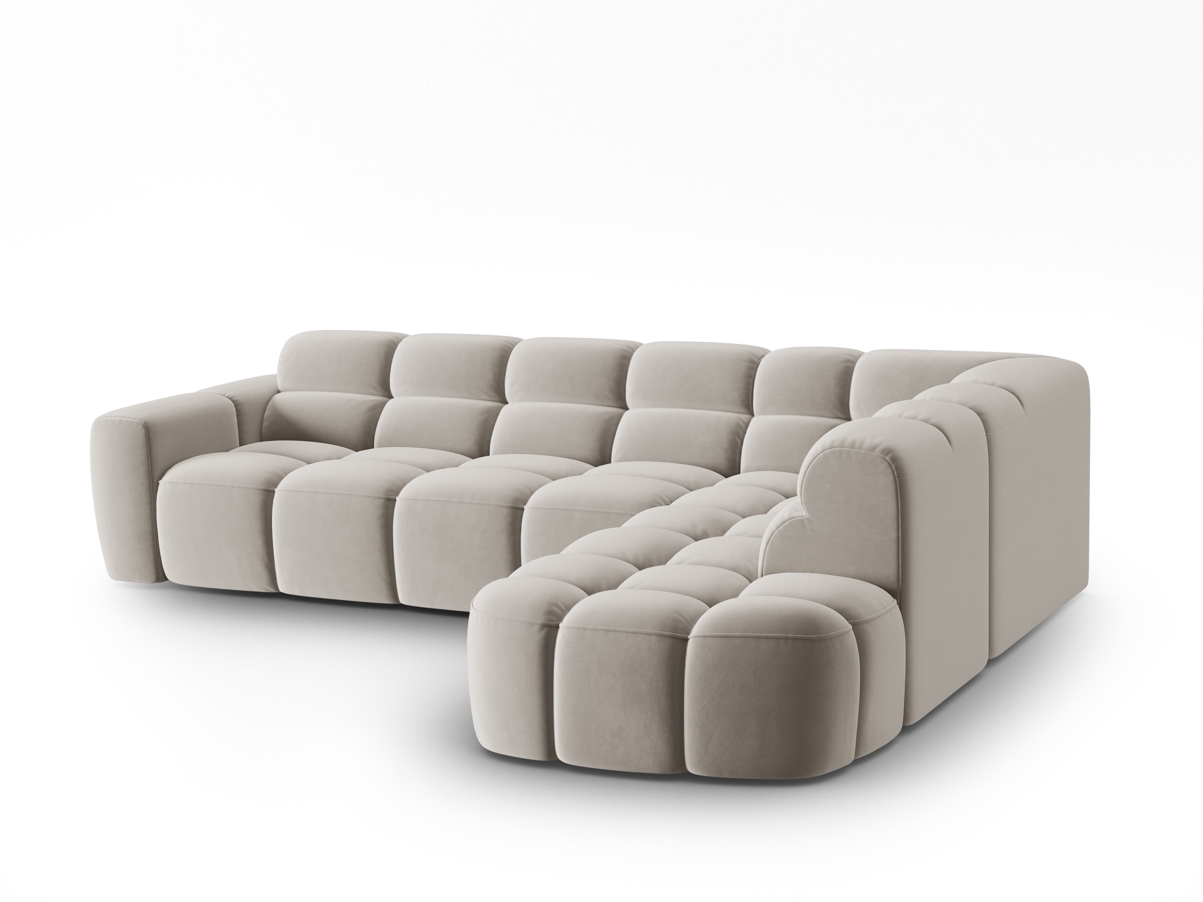Ecksofa Lisa 293x234cm, Material: Samt