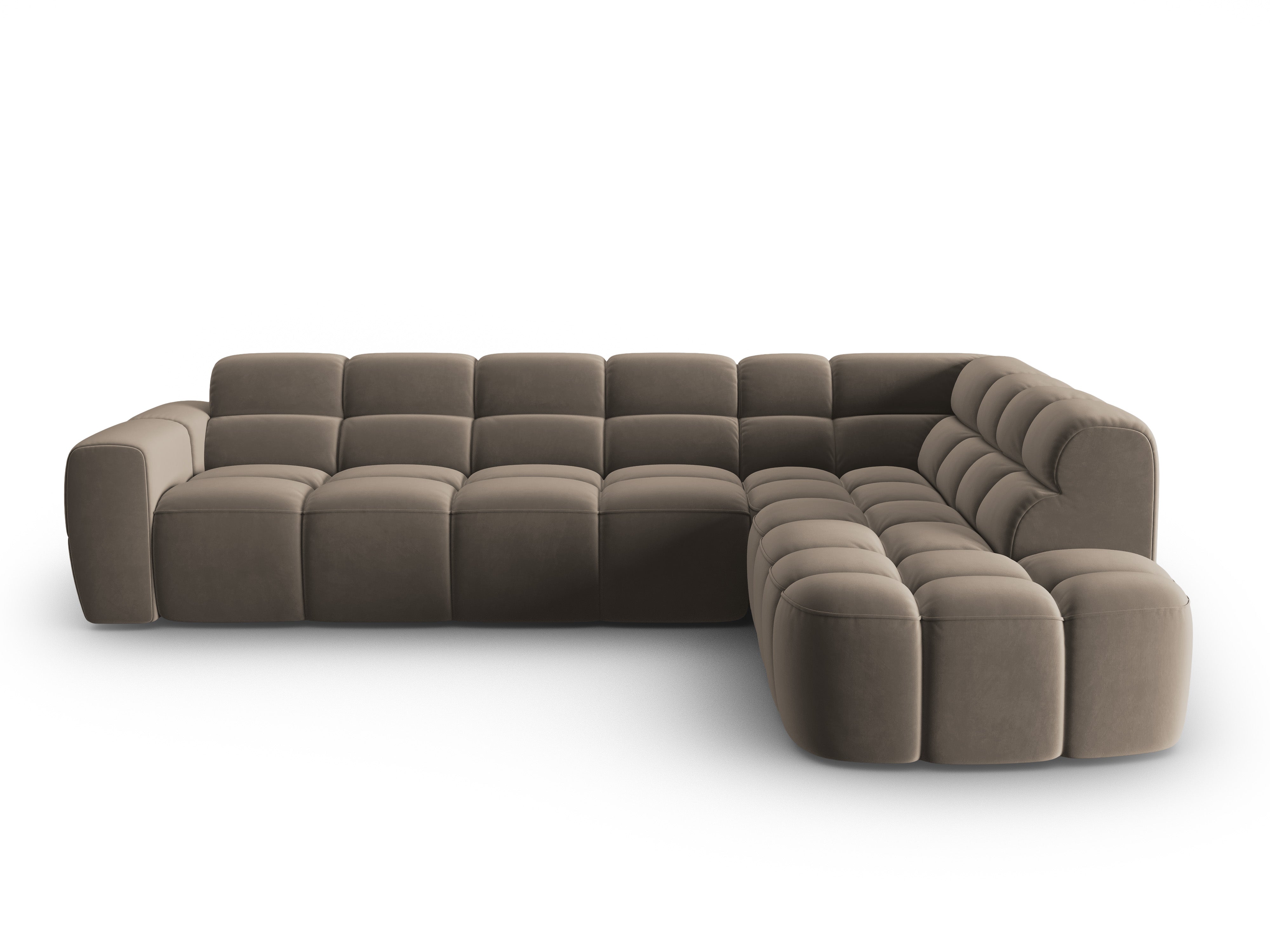 Ecksofa Lisa 293x234cm, Material: Samt