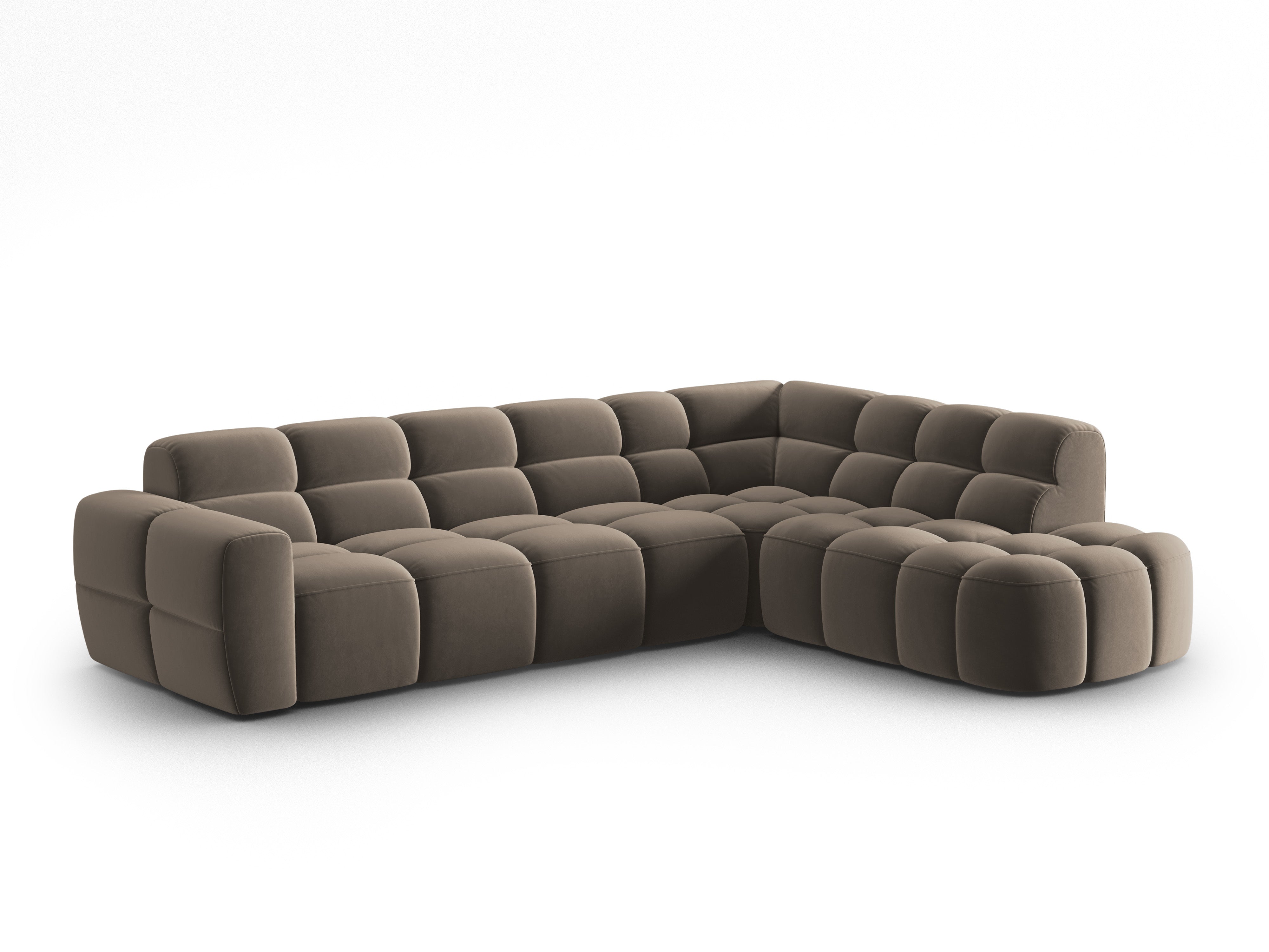 Ecksofa Lisa 293x234cm, Material: Samt