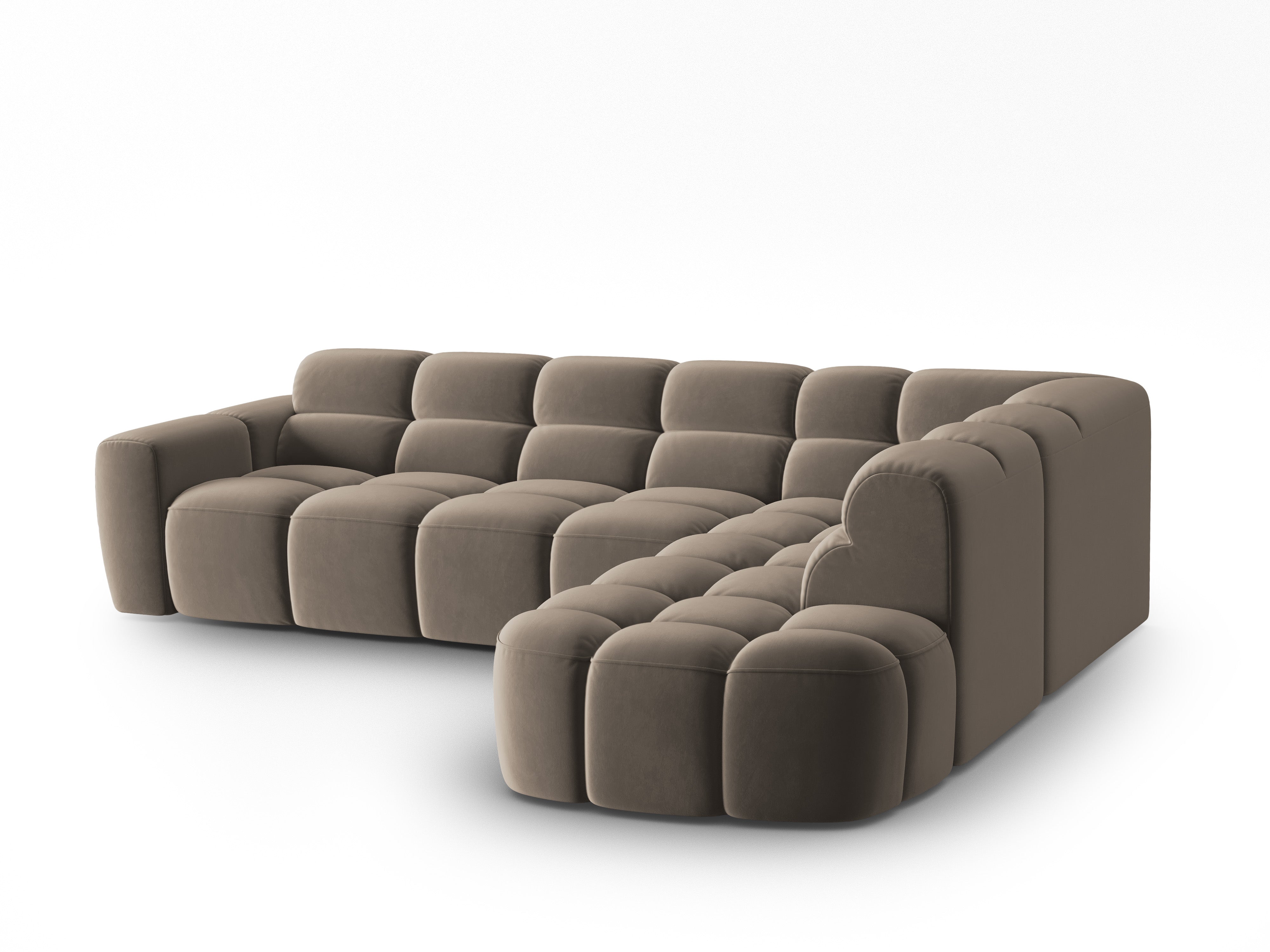 Ecksofa Lisa 293x234cm, Material: Samt