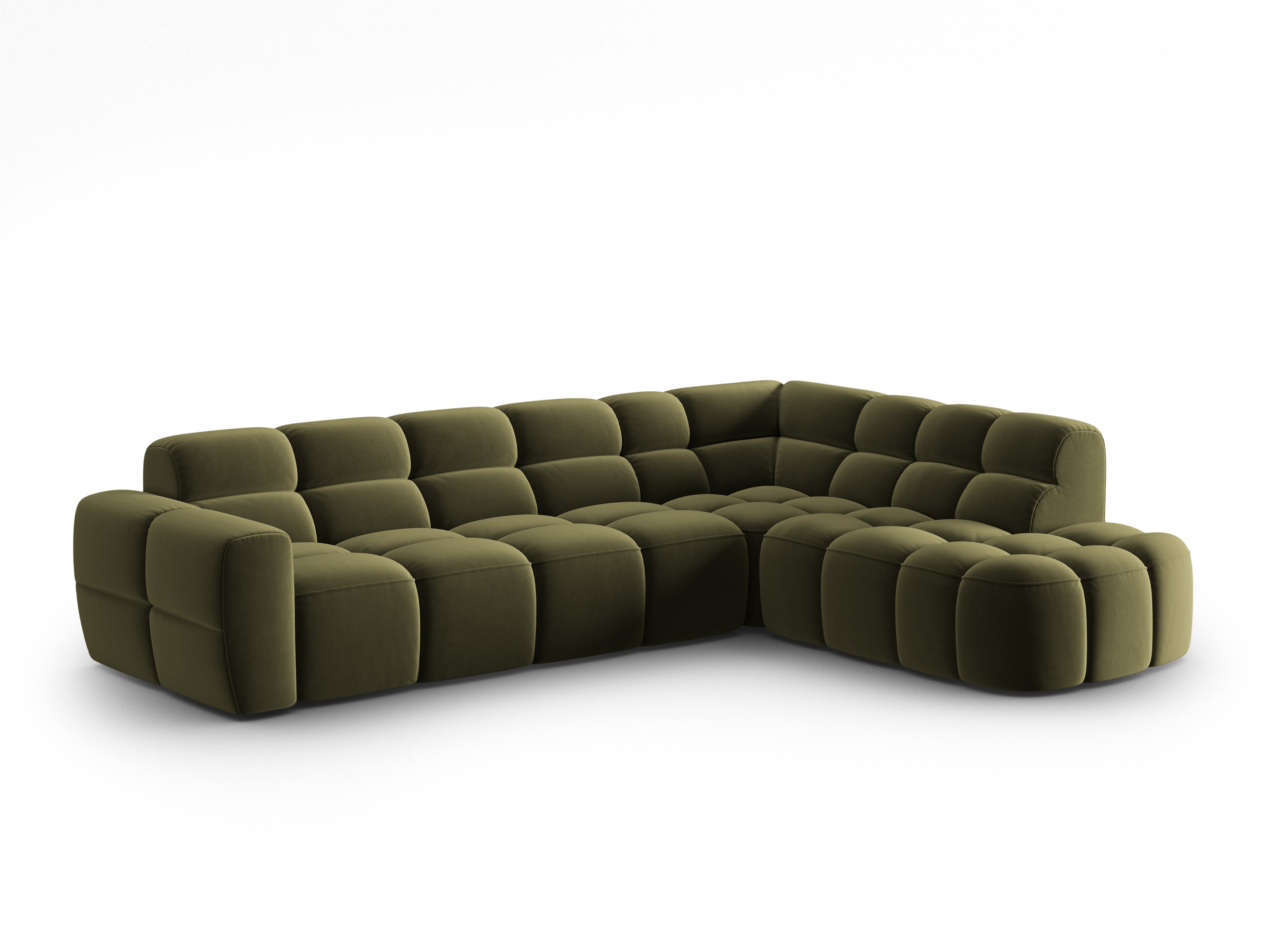 Ecksofa Lisa 293x234cm, Material: Samt