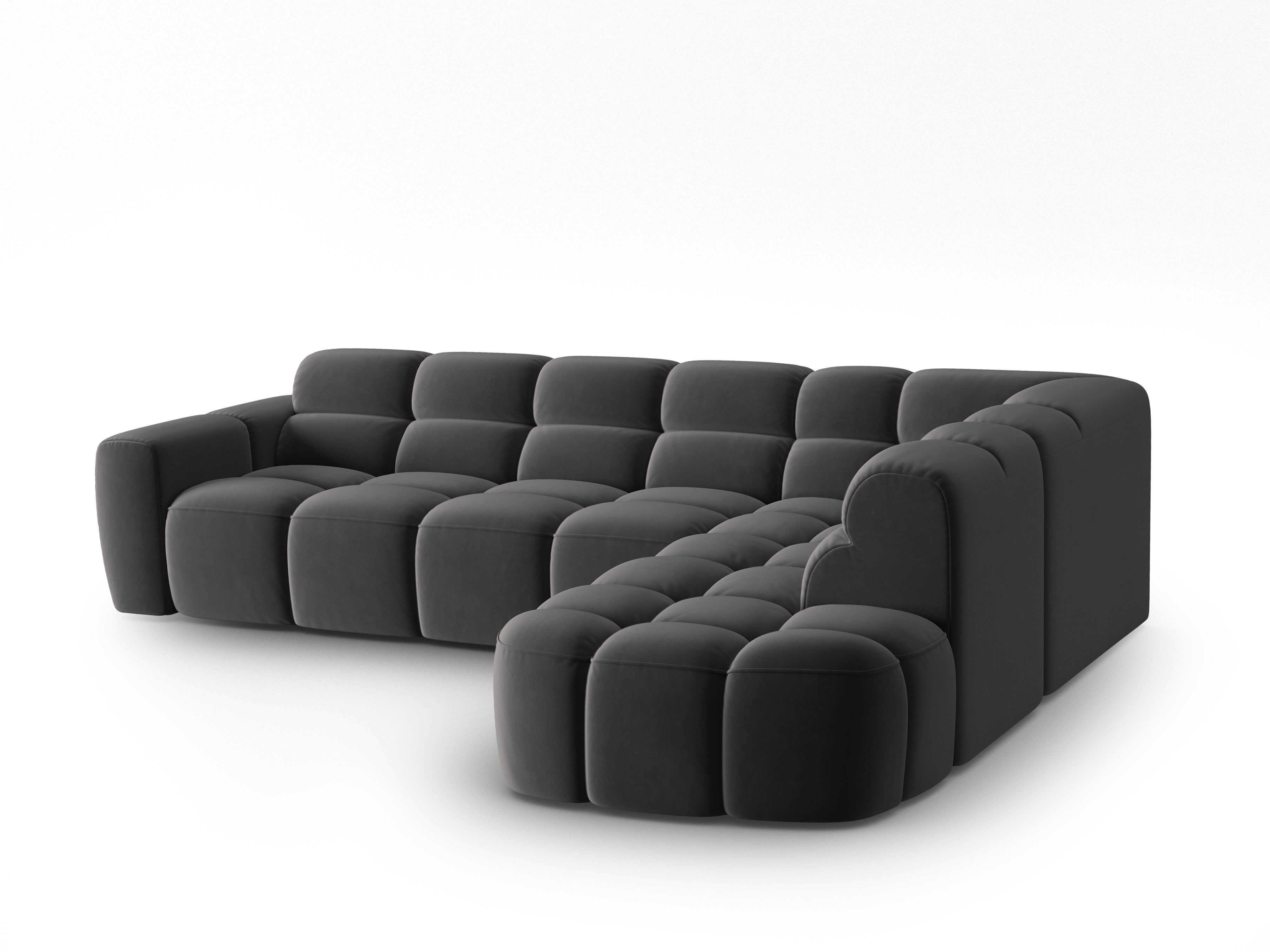 Ecksofa Lisa 293x234cm, Material: Samt