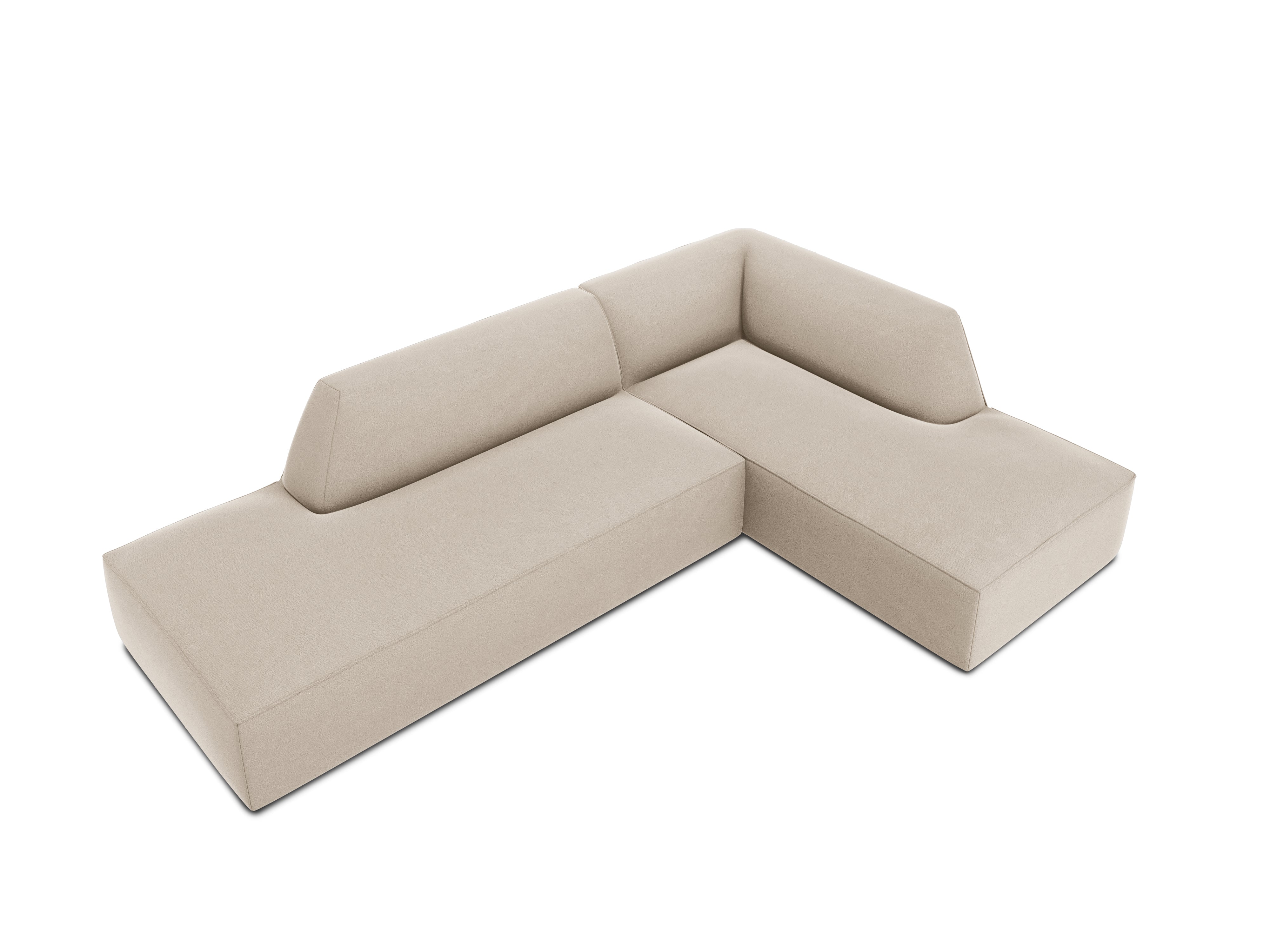 Ecksofa Ruby, 4 Sitze, 273x180cm, Material: Samt