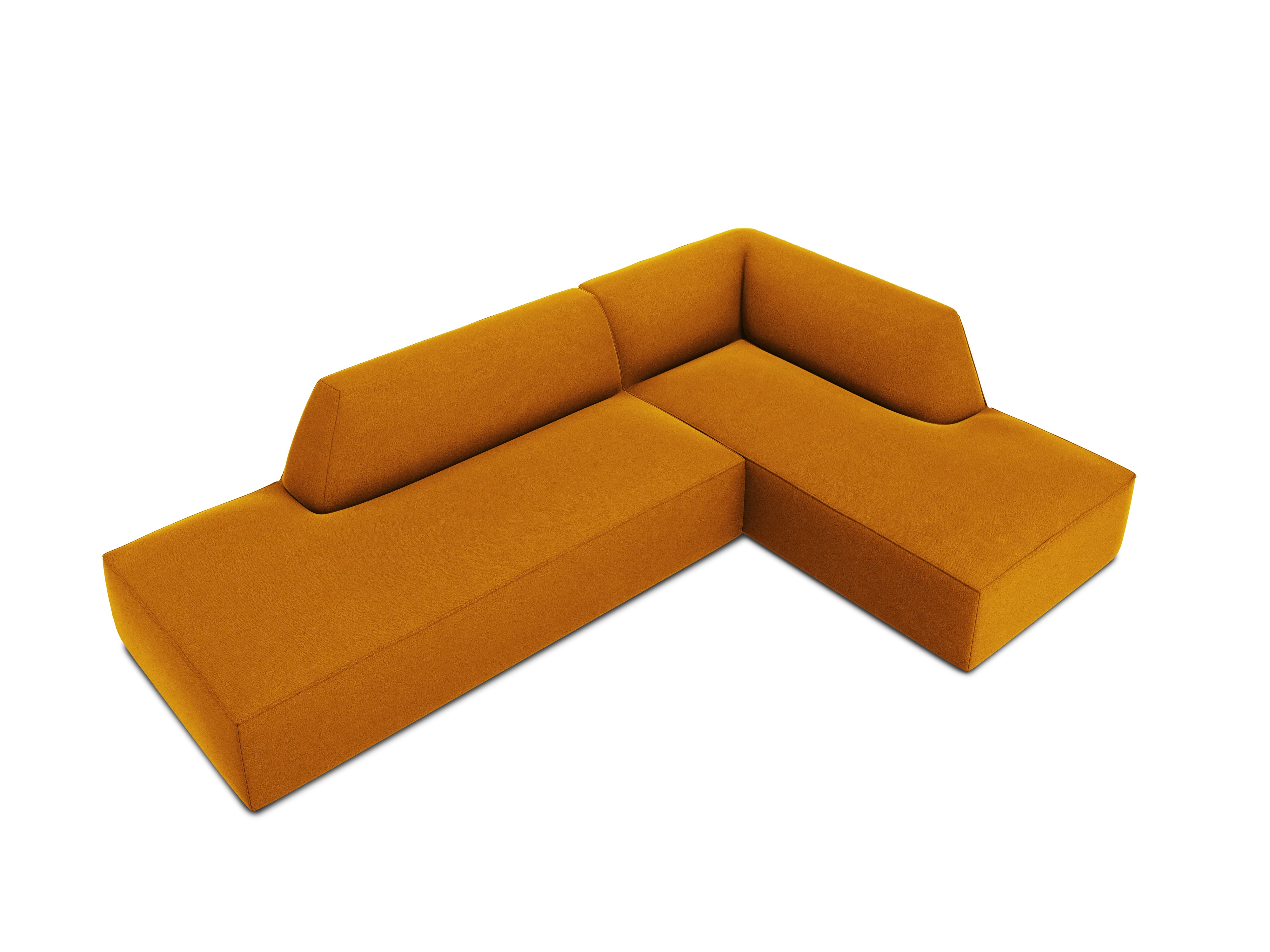 Ecksofa Ruby, 4 Sitze, 273x180cm, Material: Samt