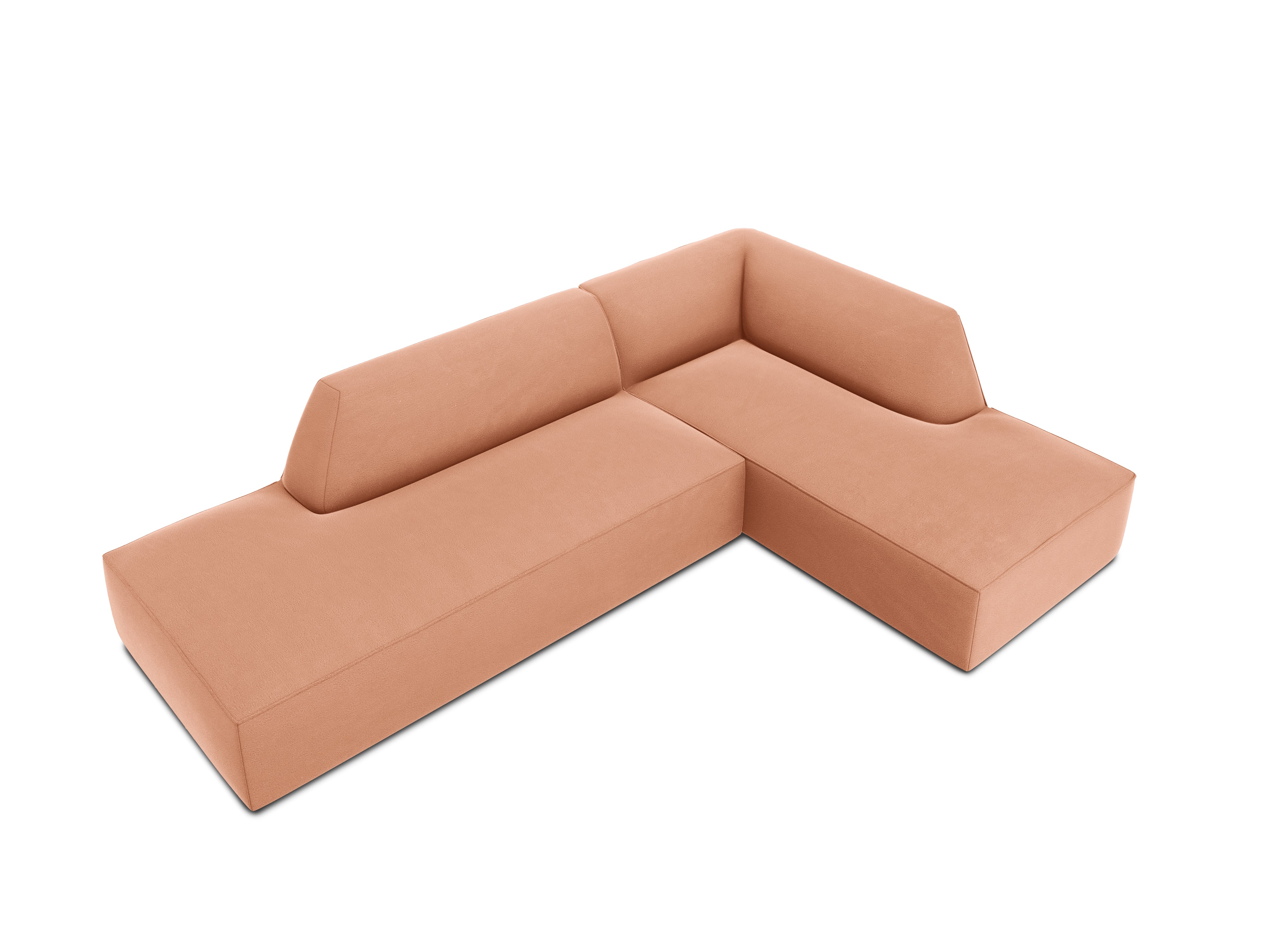 Ecksofa Ruby, 4 Sitze, 273x180cm, Material: Samt