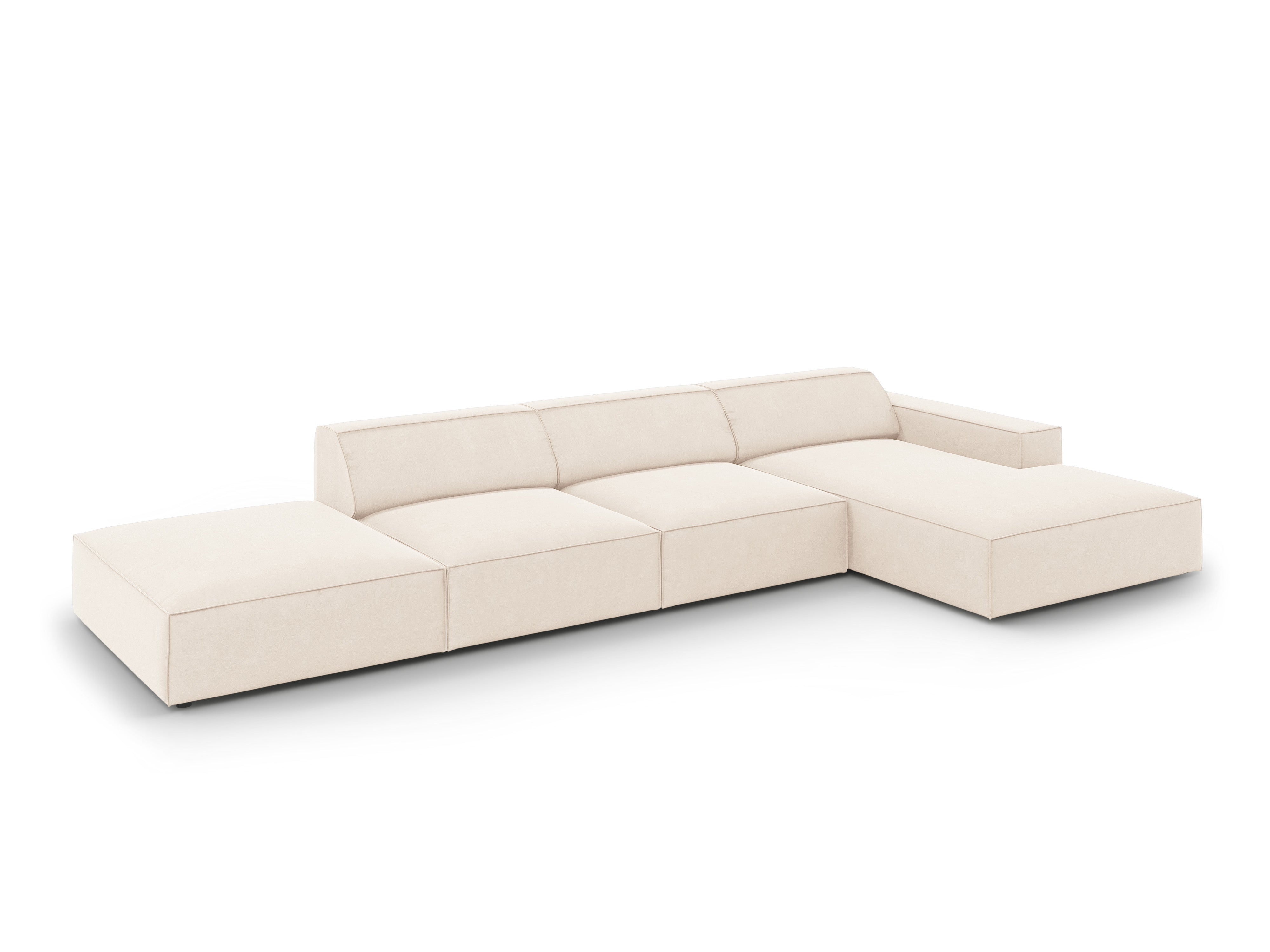 Ecksofa Jodie 341x166cm, Material: Samt