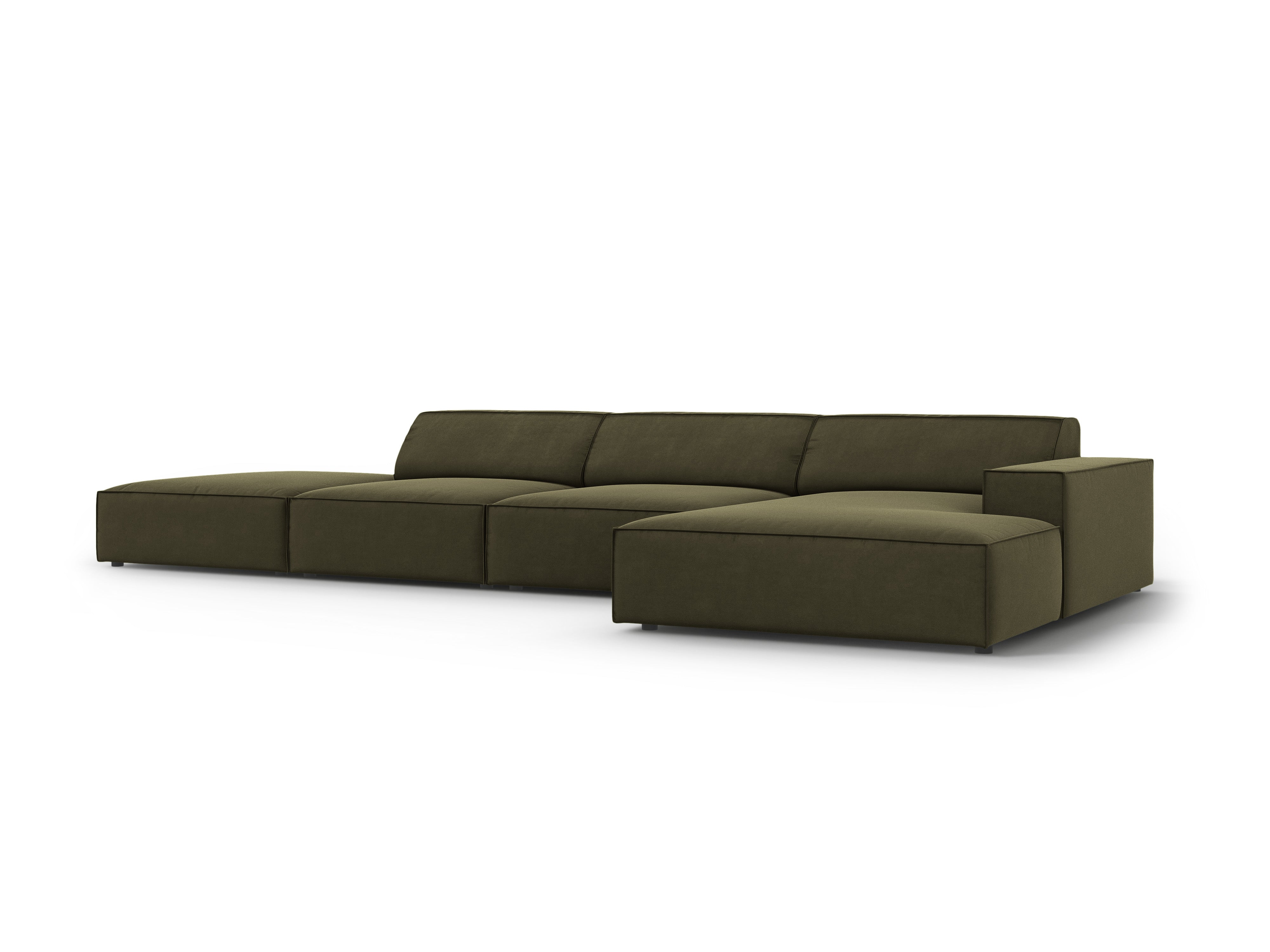 Ecksofa Jodie 341x166cm, Material: Samt