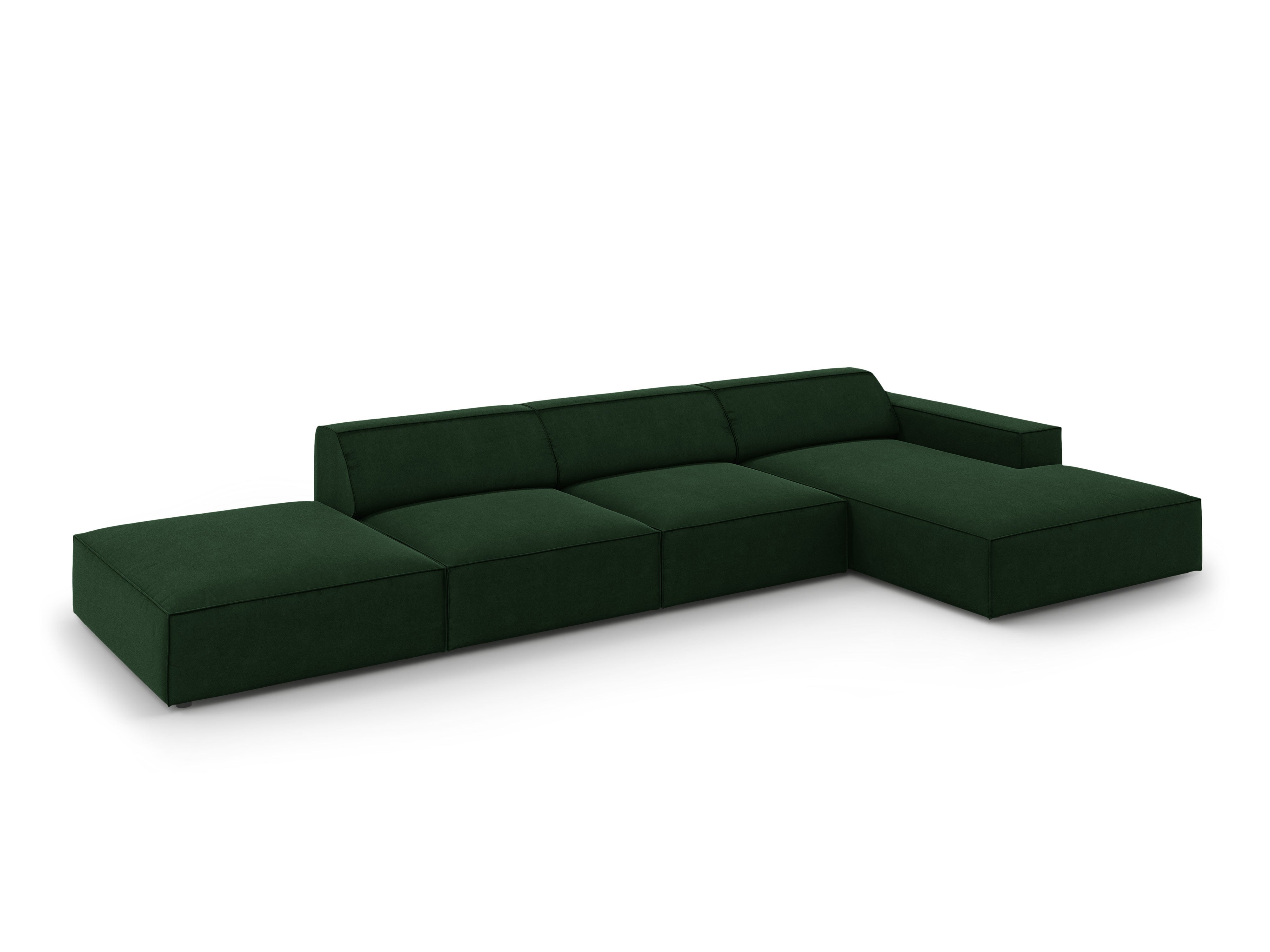 Ecksofa Jodie 341x166cm, Material: Samt