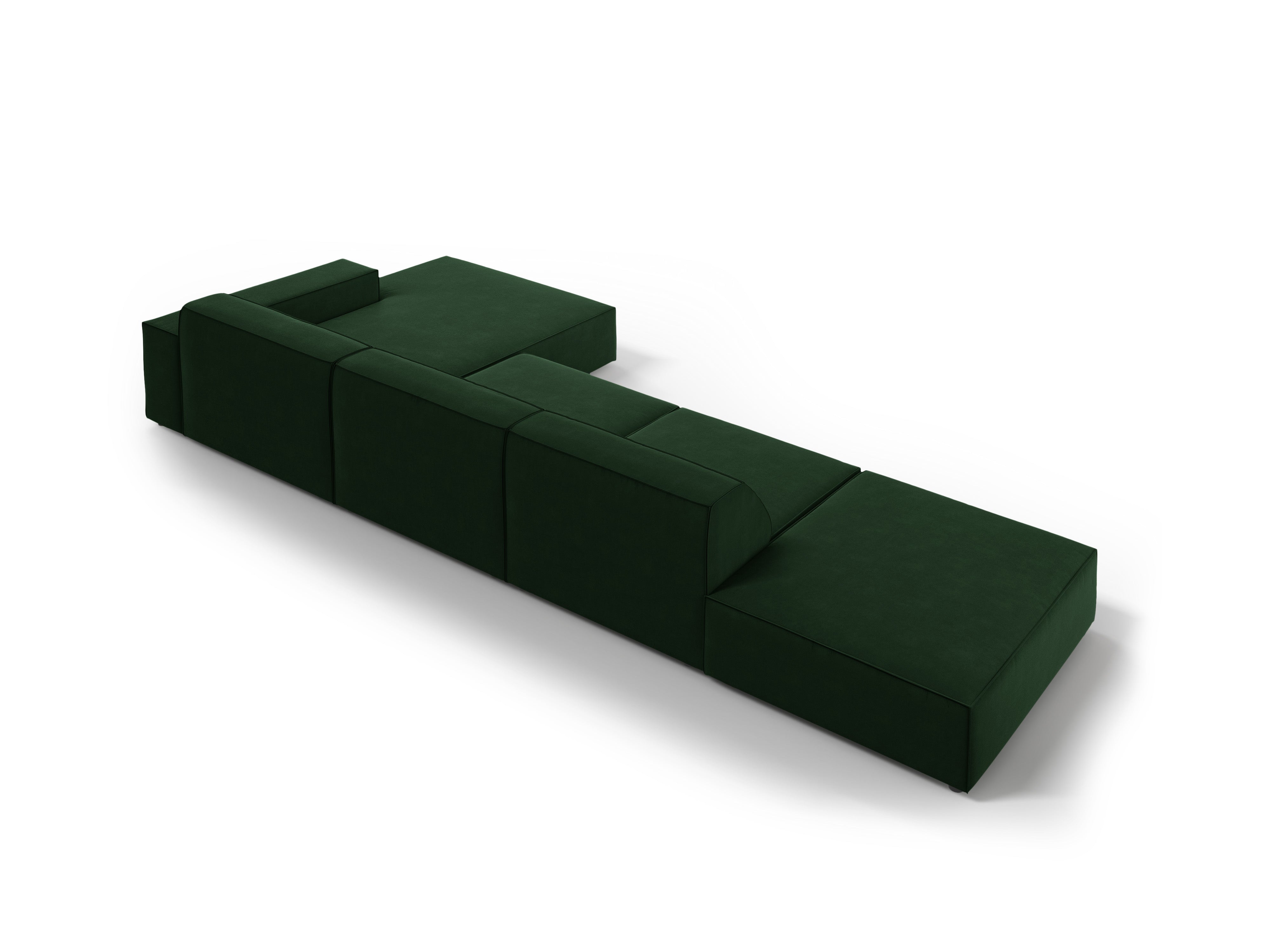 Ecksofa Jodie 341x166cm, Material: Samt